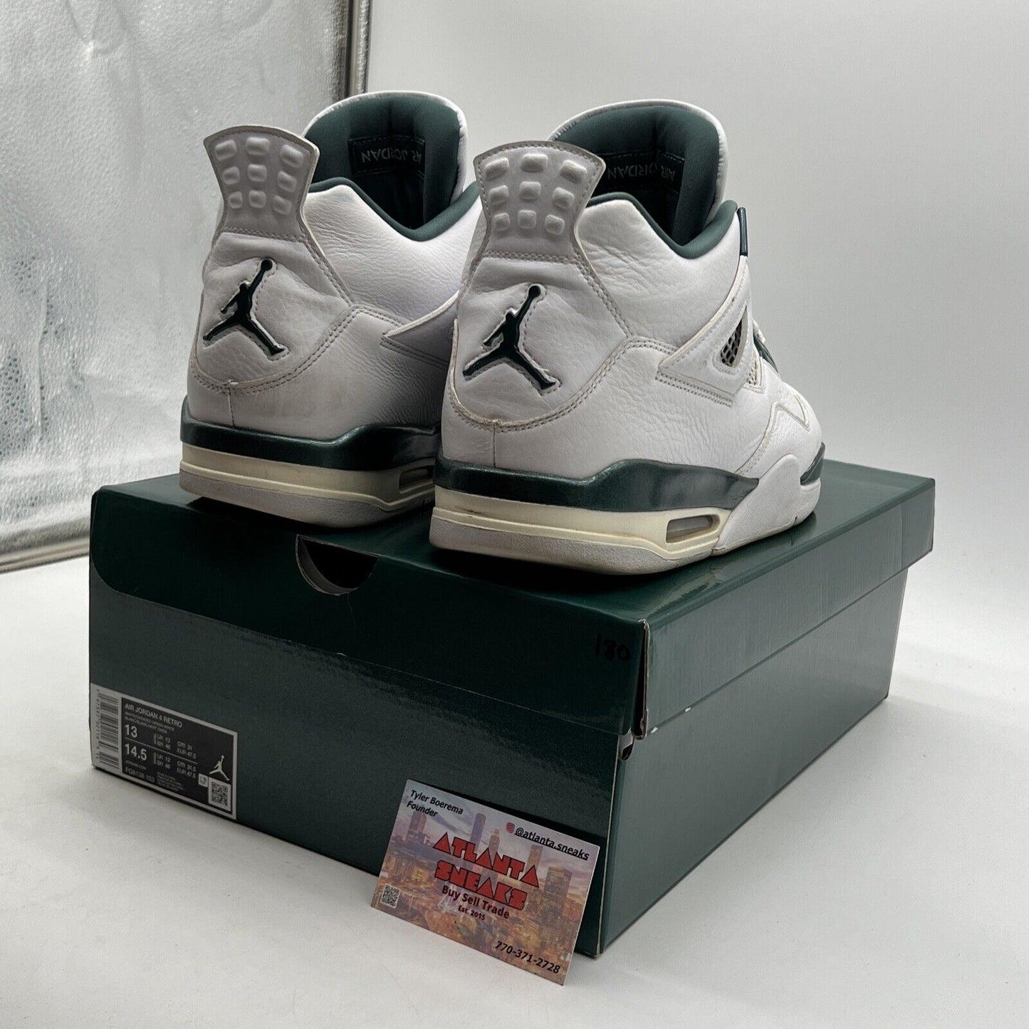 Size 13 - Air Jordan 4 Retro Oxidized Green (FQ8138-103)