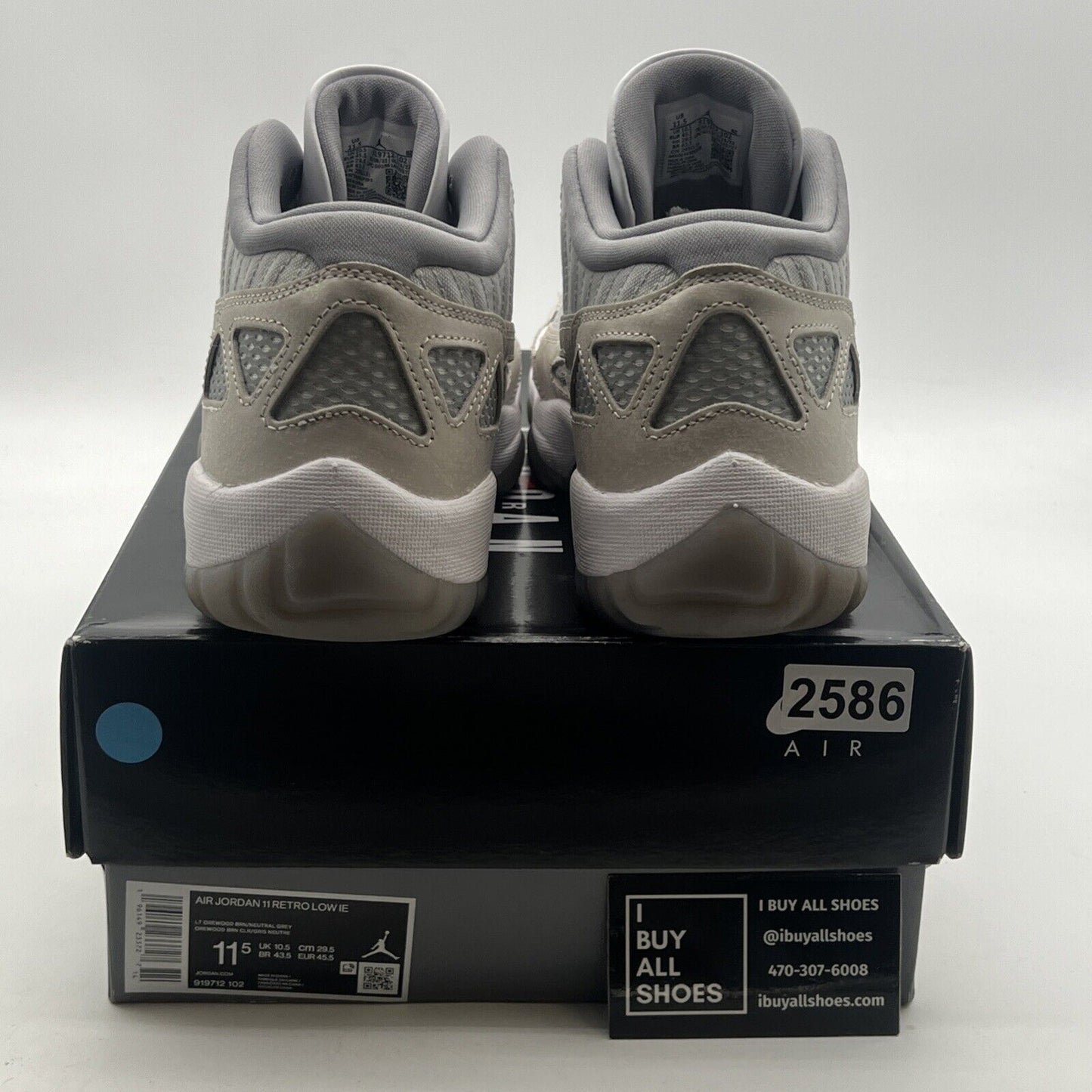 Size 11.5 - Air Jordan 11 Retro IE Low Light Orewood Brown (919712-102)