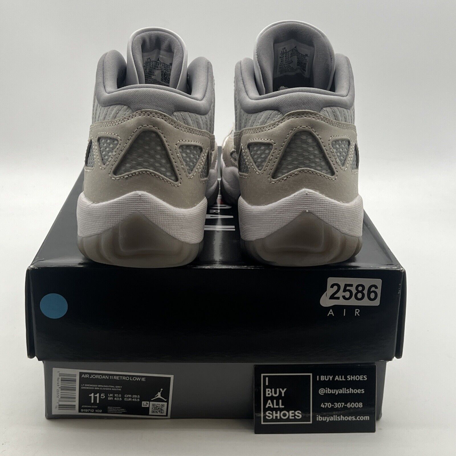 Size 11.5 - Air Jordan 11 Retro IE Low Light Orewood Brown (919712-102)