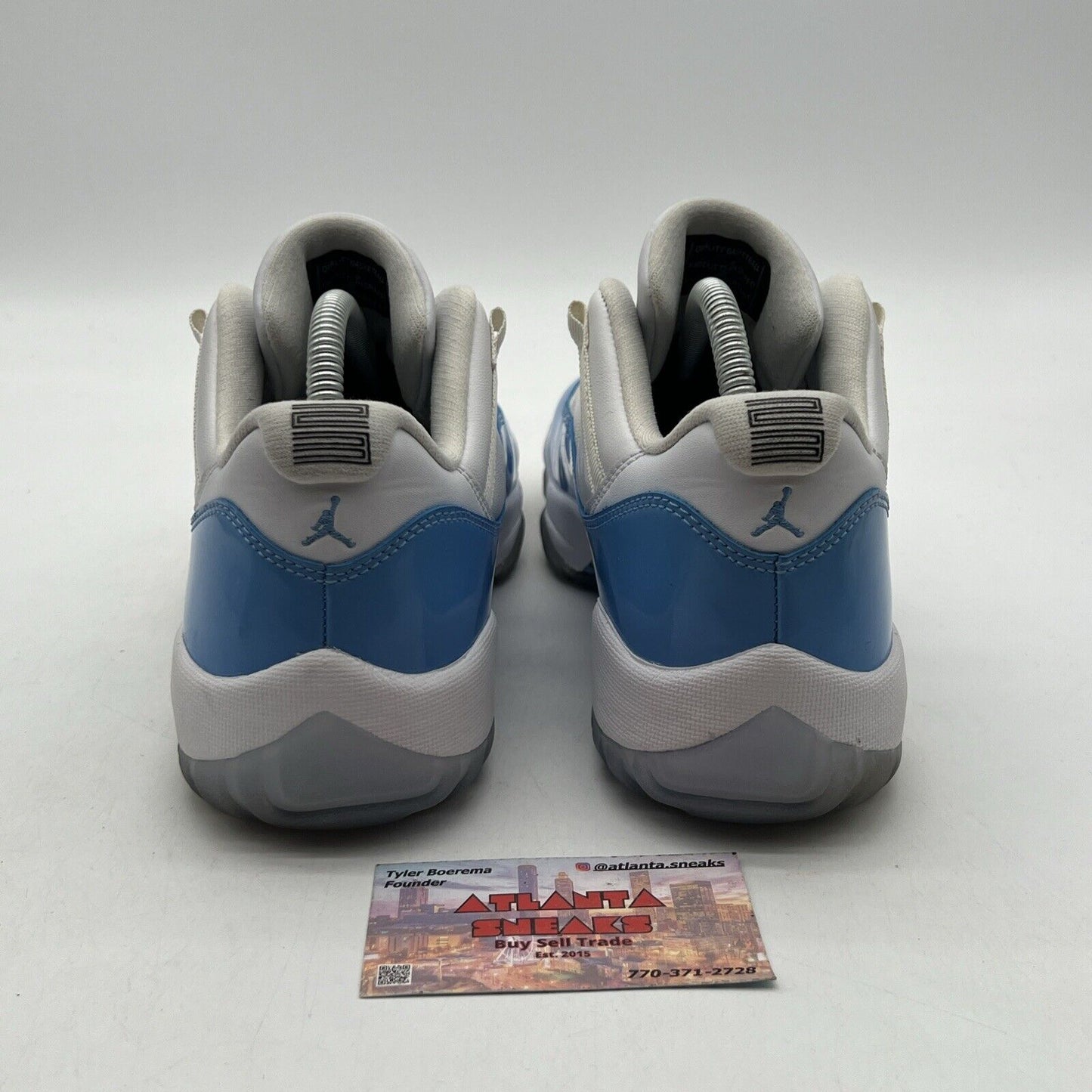 Size 8.5 - Jordan 11 Retro Low UNC 2017 White Black Leather (528895-106)