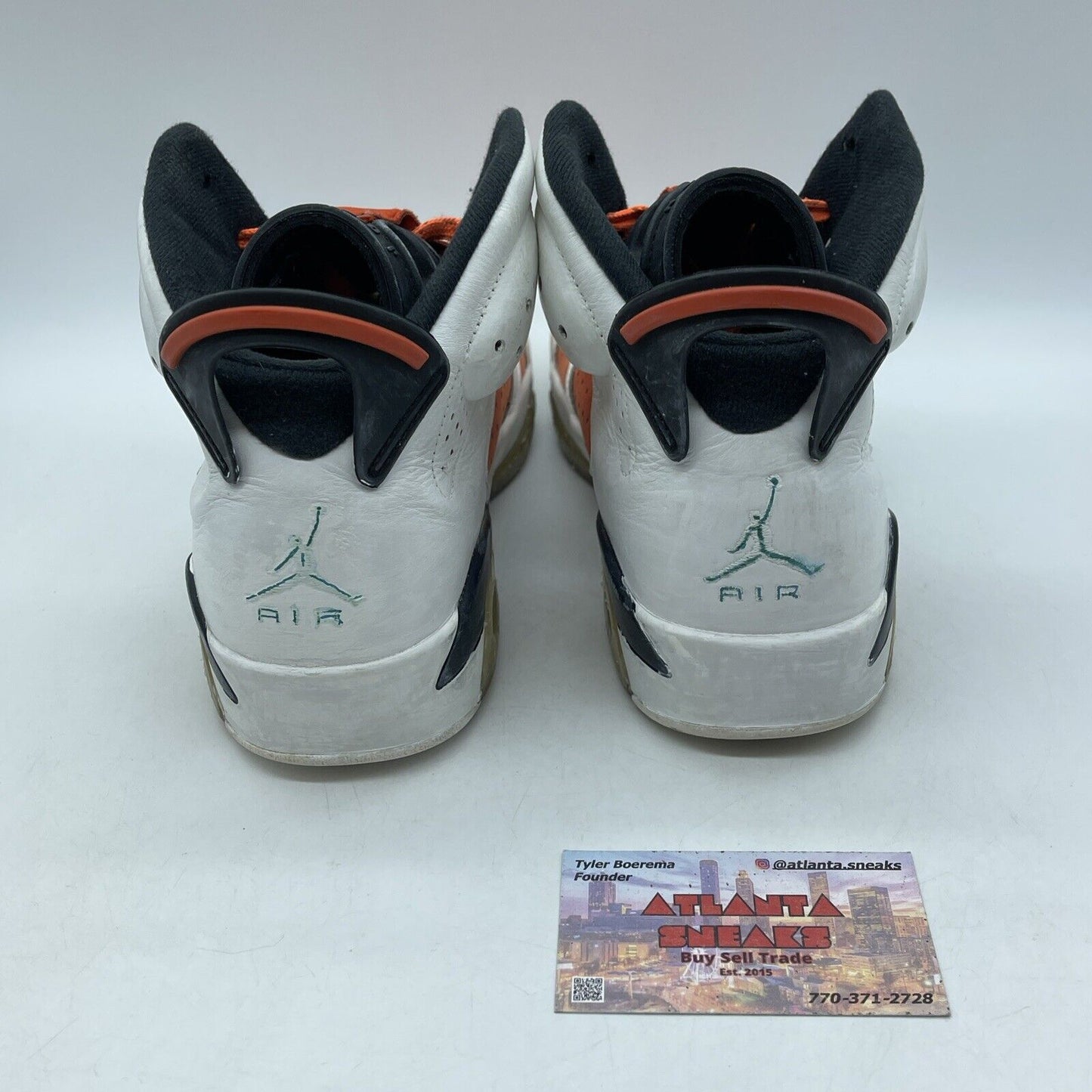 Size 9 - Air Jordan 6 Retro Gatorade Black Orange Suede White (384664-145)