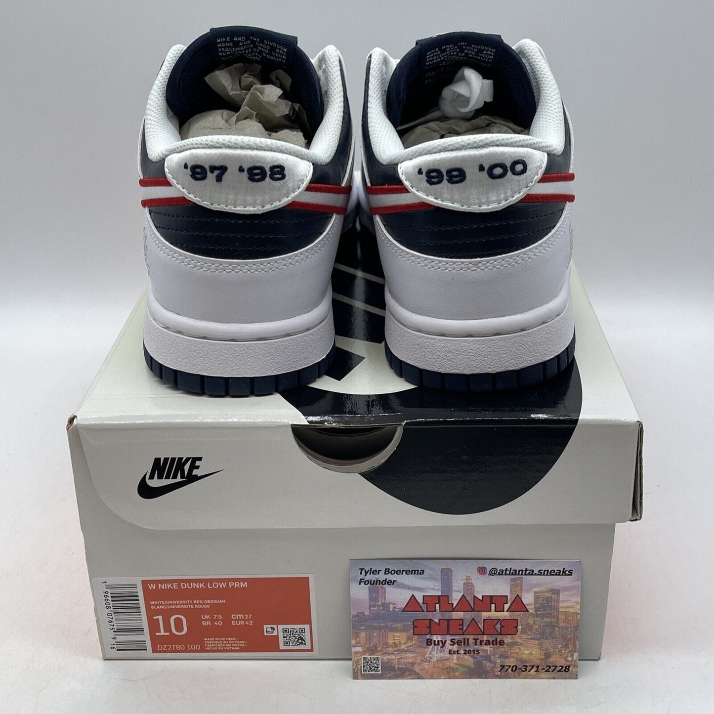 Size 10W - Nike Dunk Premium Low Houston Comets Four Peat Suede (DZ2780-100)