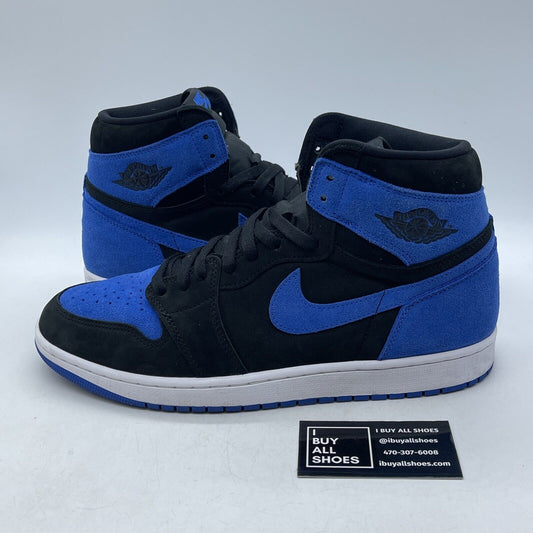 Size 12 - Jordan 1 Retro OG High Royal Reimagined Blue Black Suede (DZ5485-042)