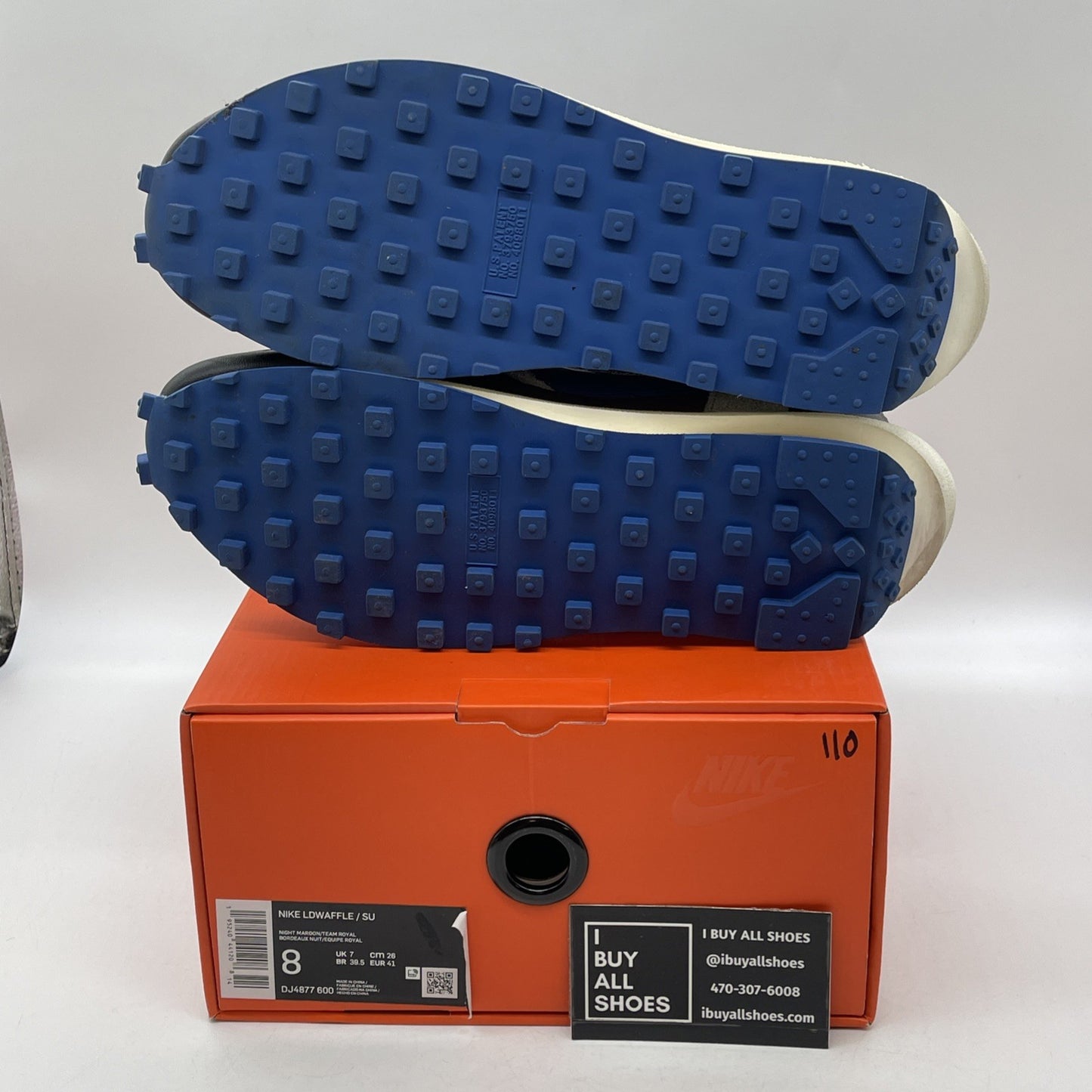 Size 8 - Nike sacai x Undercover x LDWaffle Night Maroon Team Royal (DJ4877-600)
