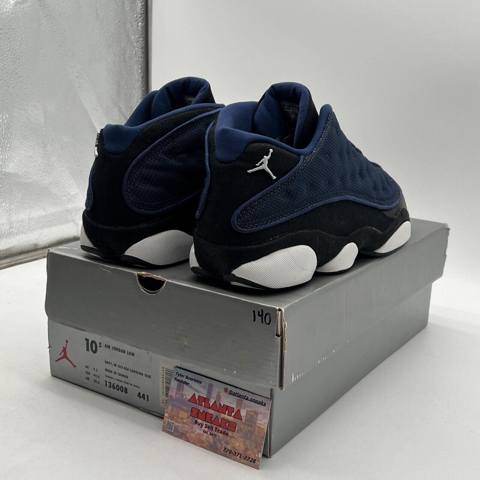 Size 10.5 - Air Jordan 13 OG 1998 Low Brave Blue Black White Leather 136008-441
