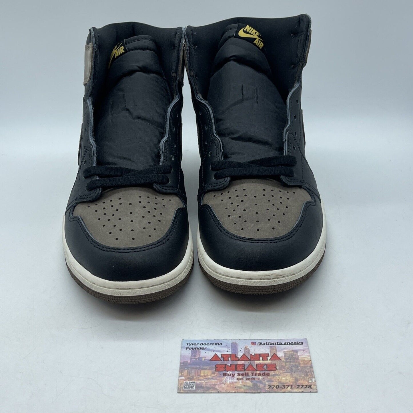 Size 12 - Jordan 1 Retro OG High Palomino Brown Suede Black Leather (DZ5485-020)