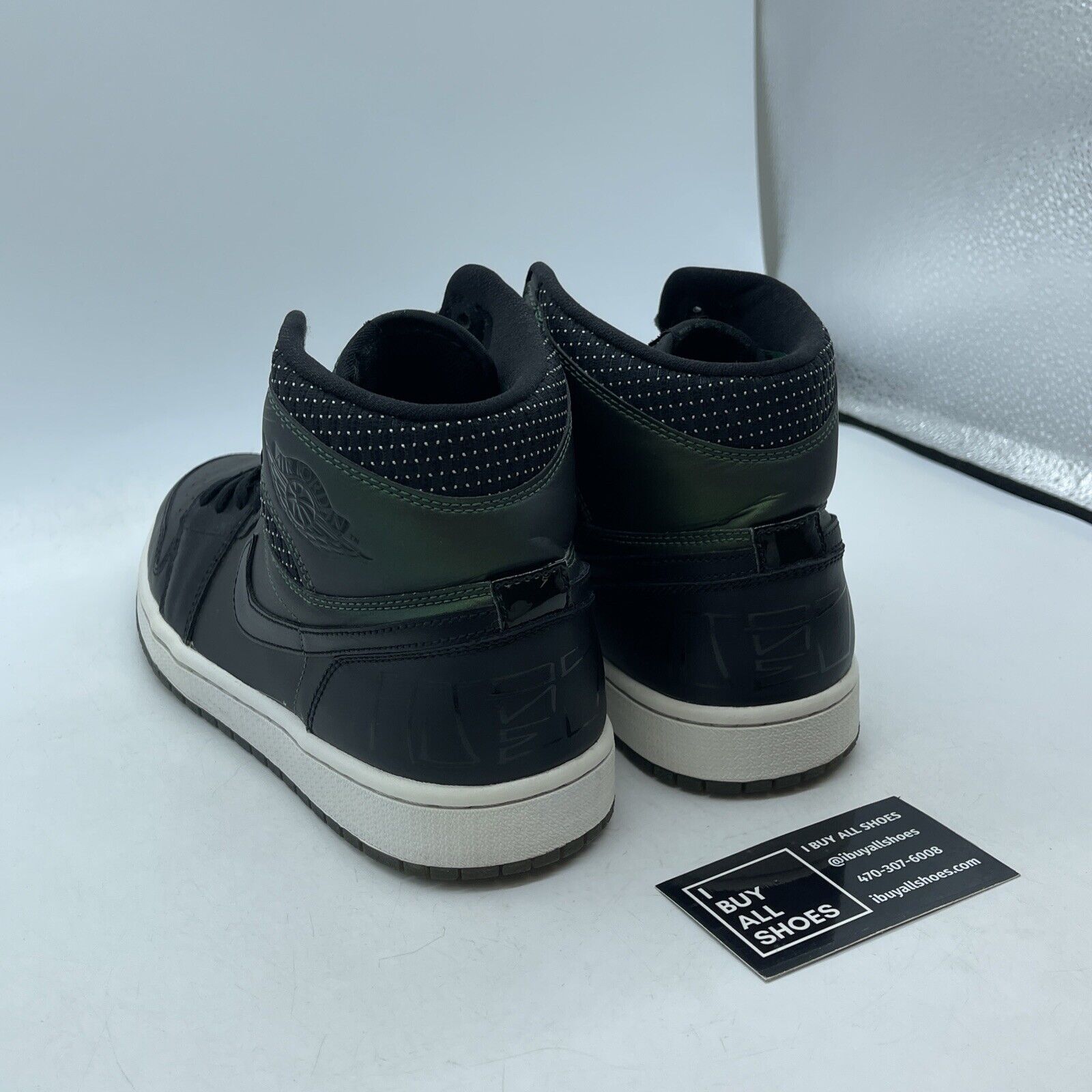 Size 9.5 - Craig Stecyk x Air Jordan 1 SB Black Green Leather (653532-001)