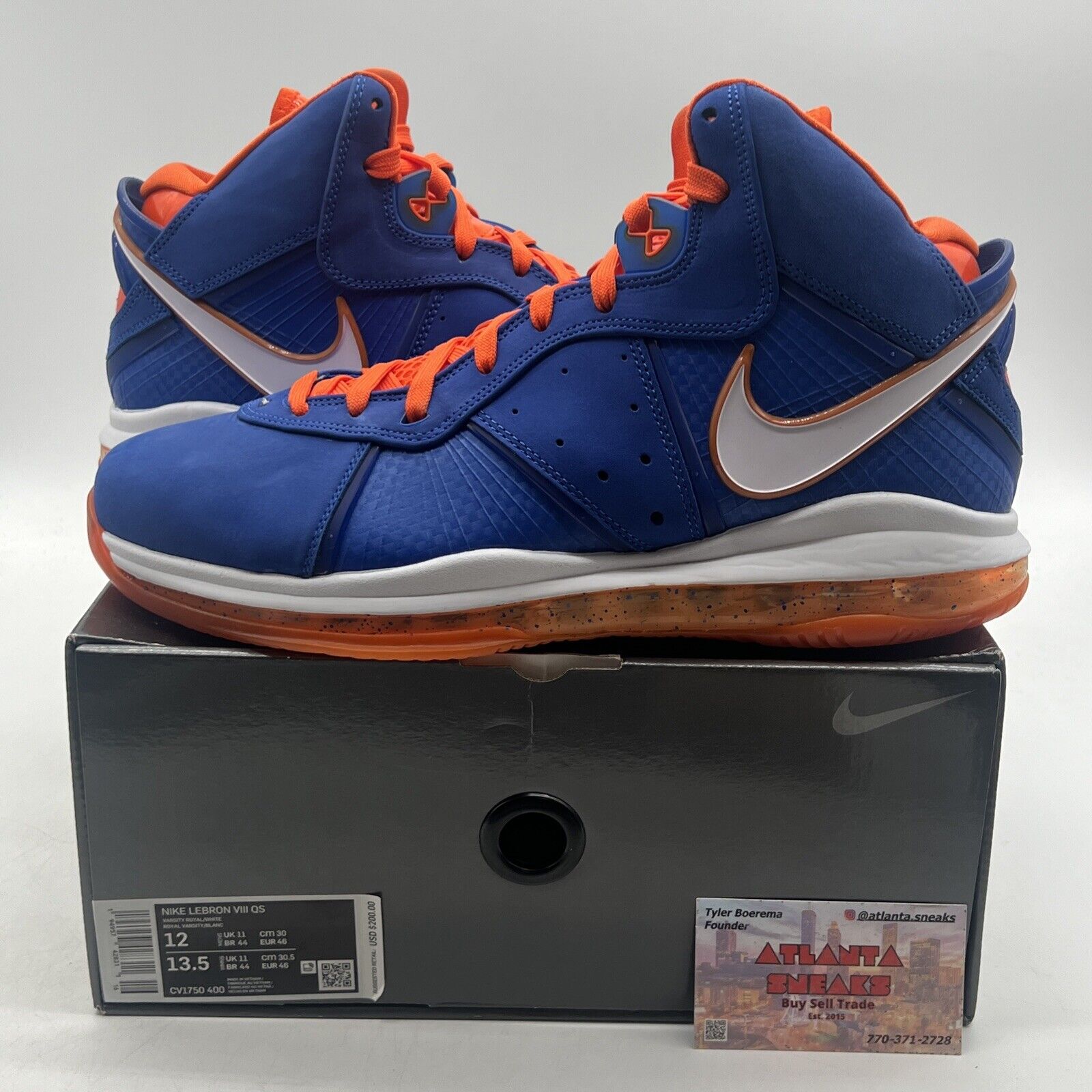 Size 12 - Nike LeBron 8 HWC - Orange Blue White (CV1750-400)