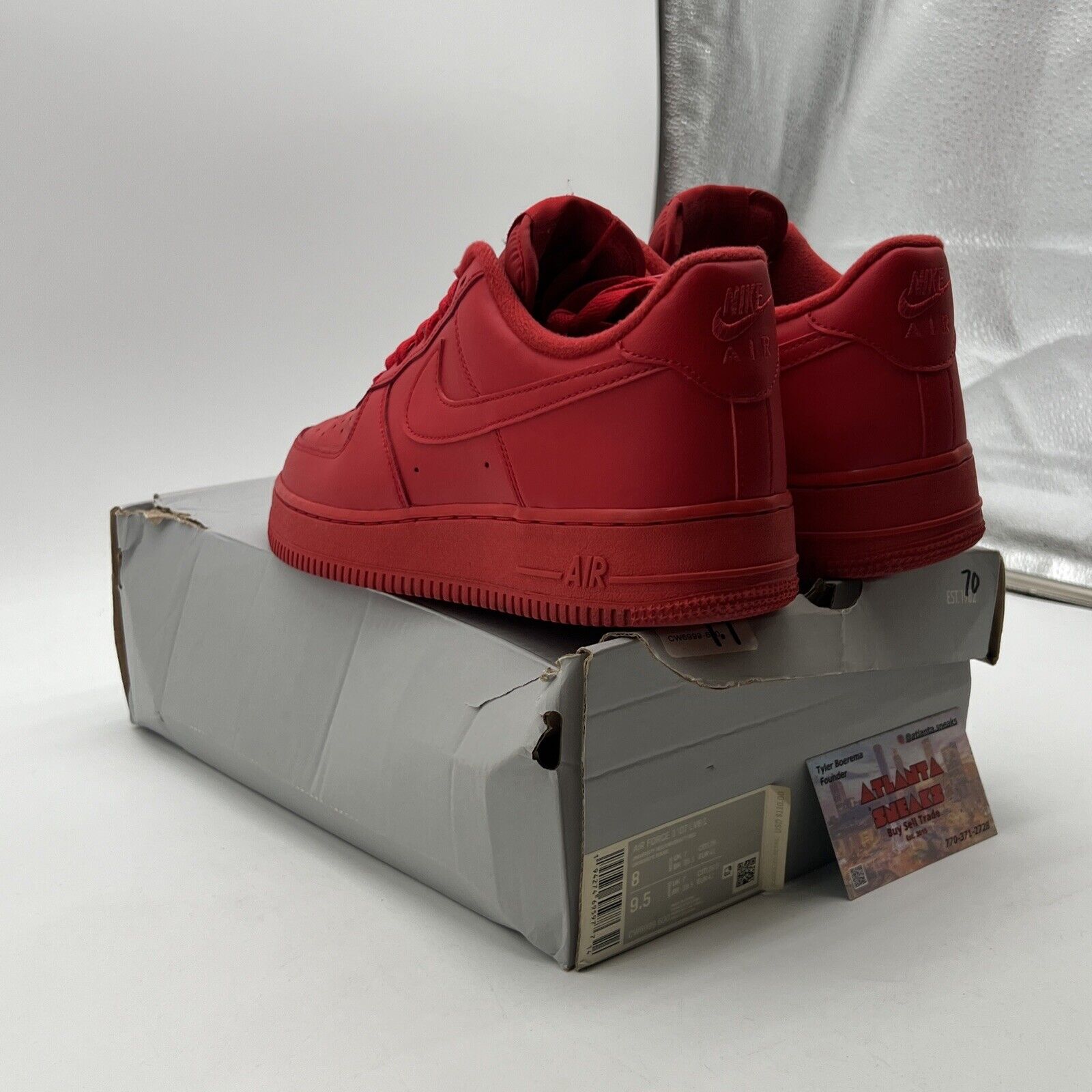 Size 8 - Nike Air Force 1 Low Triple Red (CW6999-600)