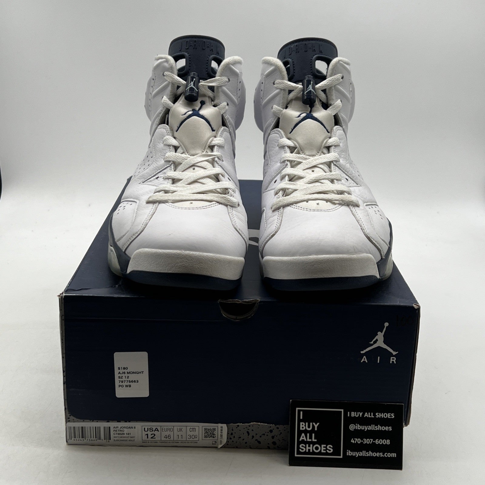 Size 12 - Air Jordan 6 Retro Midnight Navy (CT8529-141)