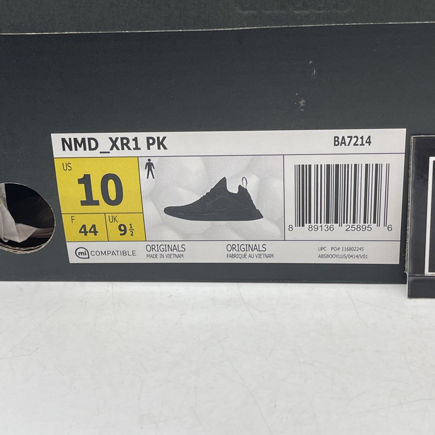 Size 10 - adidas NMD_XR1 Primeknit Triple Black Suede Leather (BA7214)