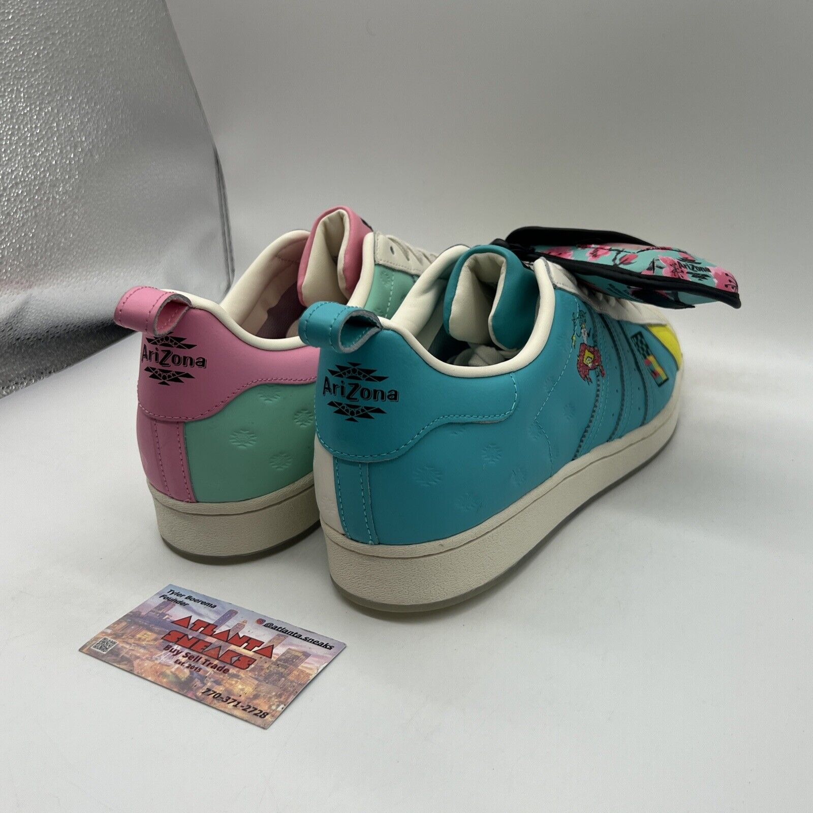 Size 13 - adidas Arizona x Superstar Have an Iced Day - Teal Yellow Brand New DS