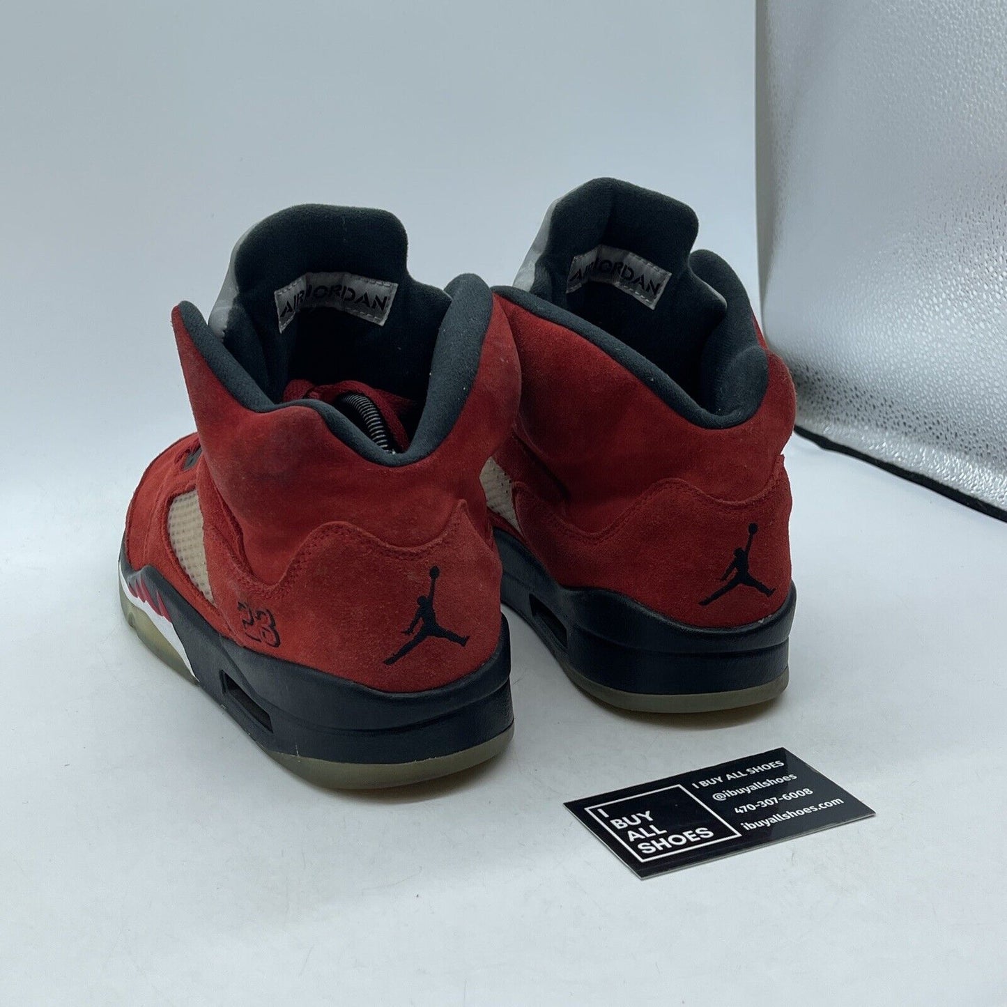 Size 9.5 - Jordan 5 Retro Mid Raging Bull Red Black Suede (DD0587-600)