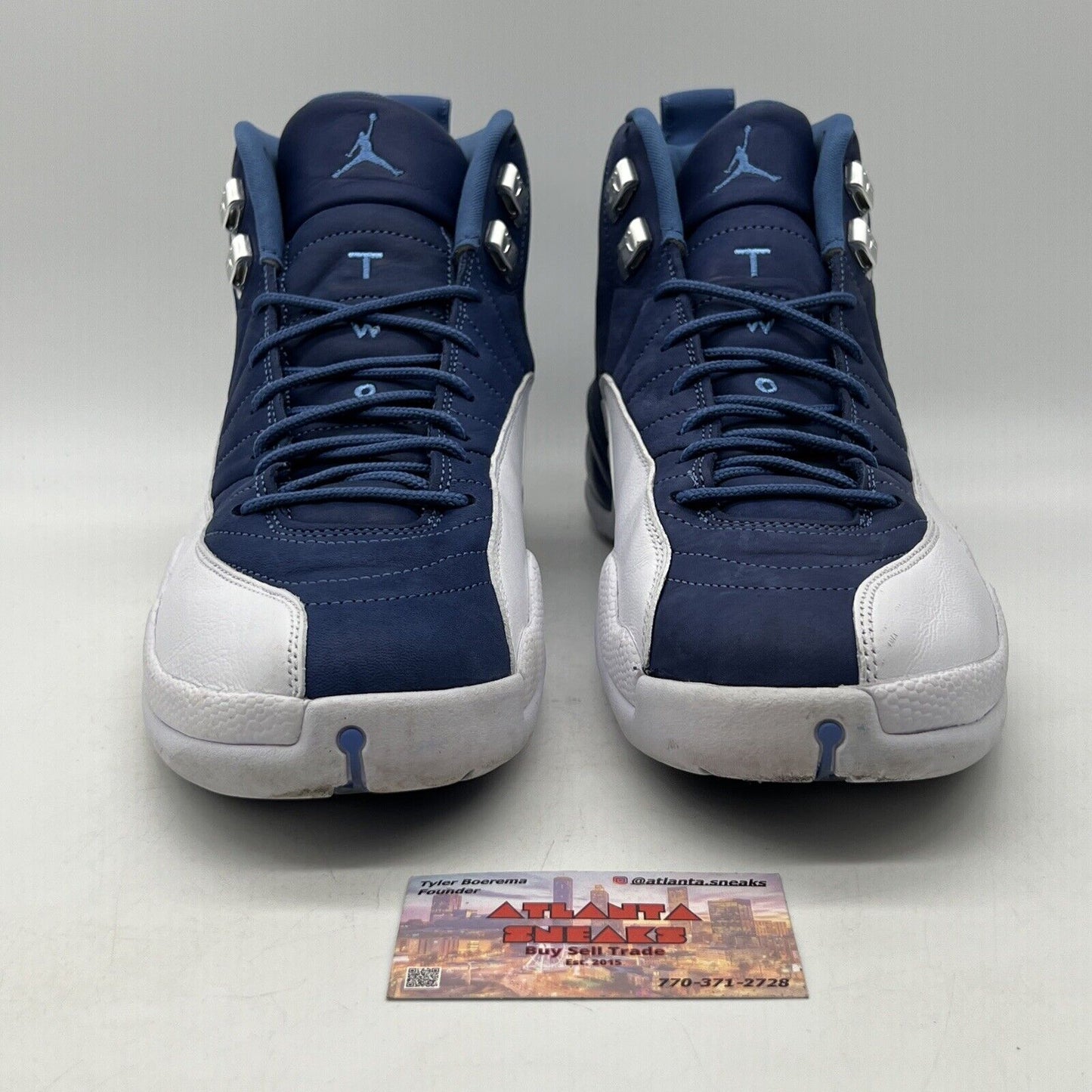 Size 13 - Jordan 12 Retro Indigo 2020 Navy White Leather (130690-404)