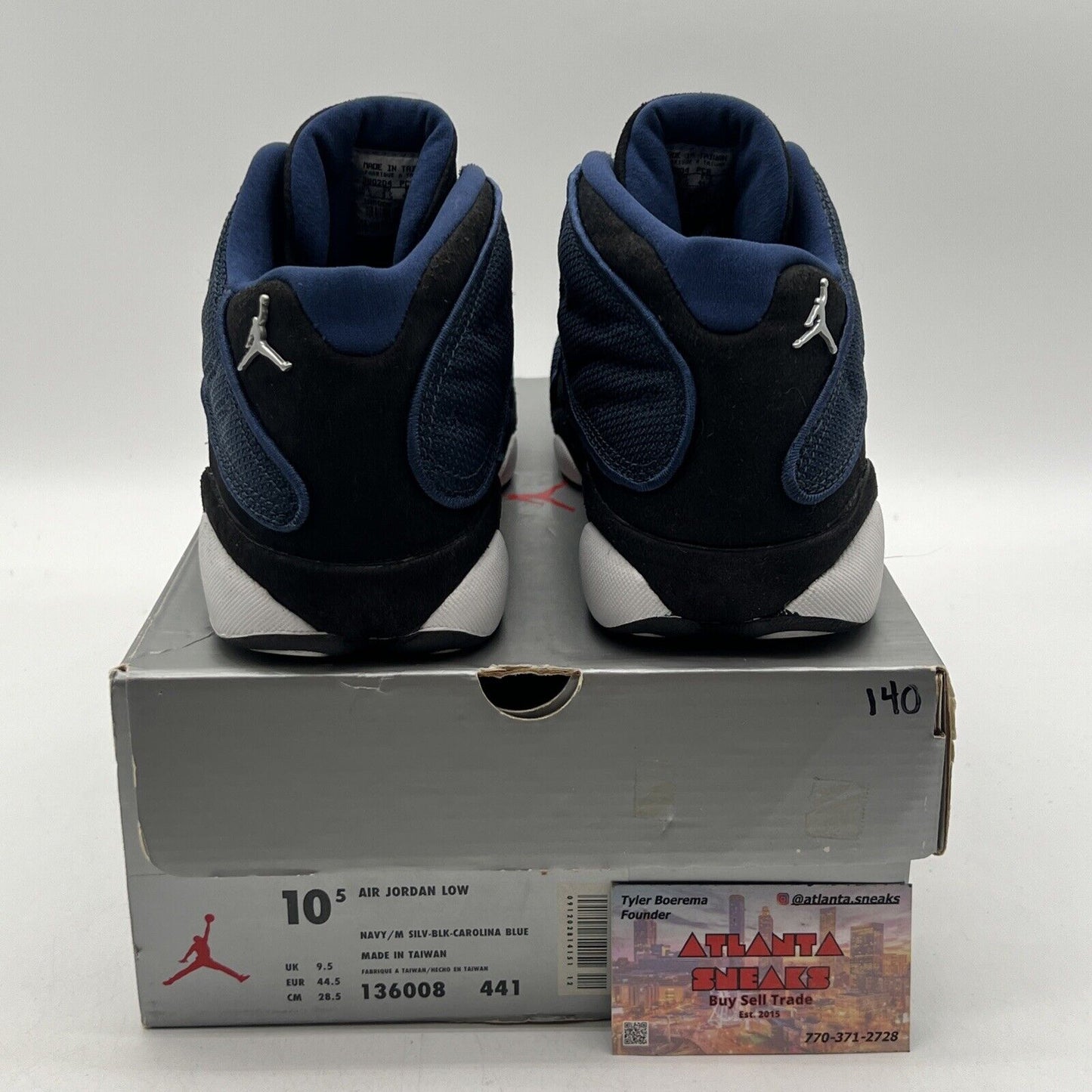 Size 10.5 - Air Jordan 13 OG 1998 Low Brave Blue Black White Leather 136008-441
