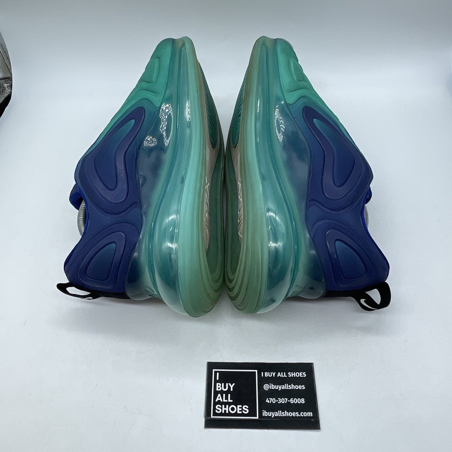 Size 11 - Nike Air Max 720 Sea Forest Blue Green Black Suede (AO2924-400)