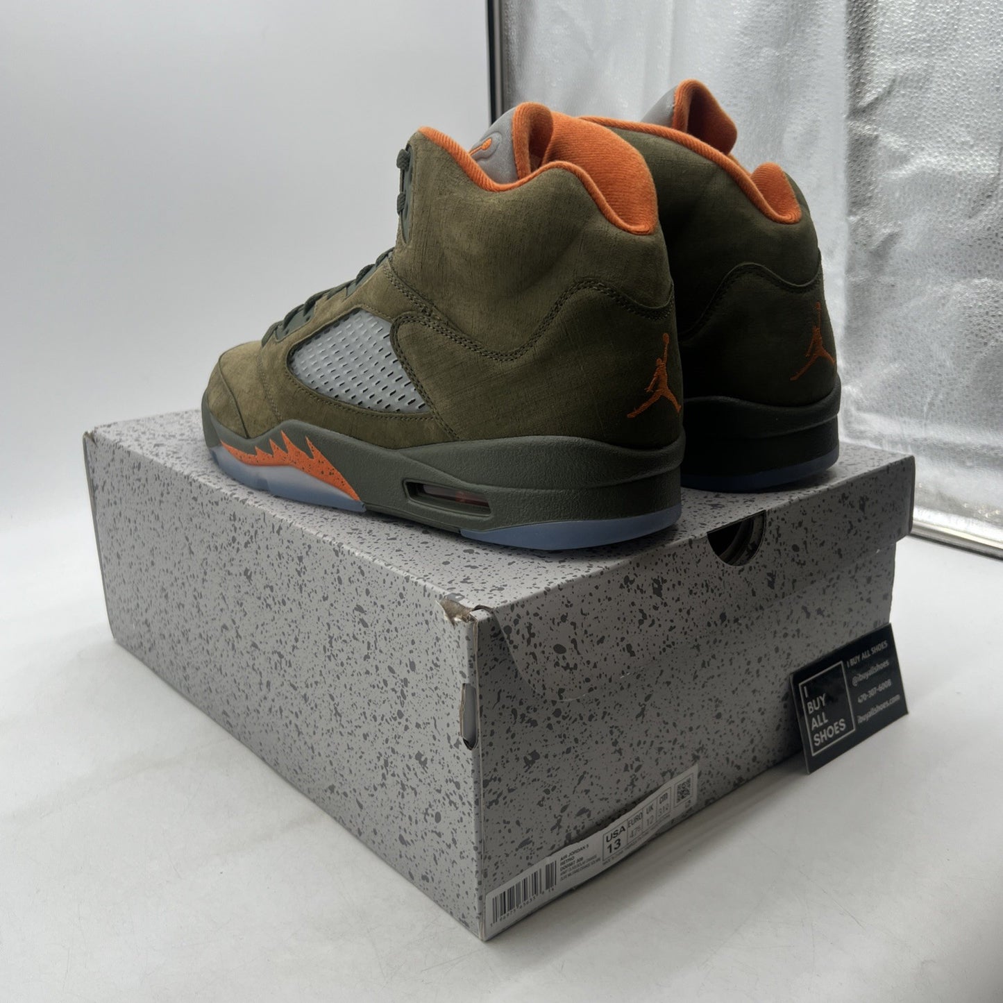 Size 13 - Air Jordan 5 Retro 2024 Olive (DD0587-308)