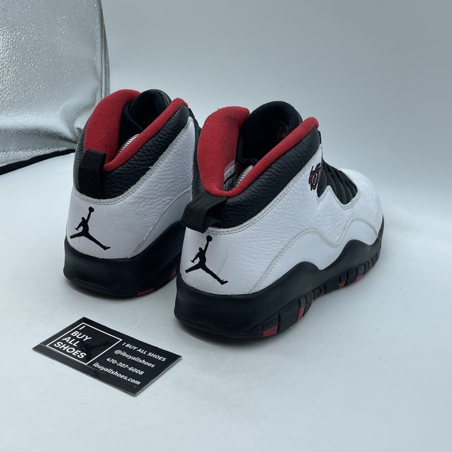 Size 9.5 - Air Jordan 10 Double Nickel Black White Leather (310805-102)