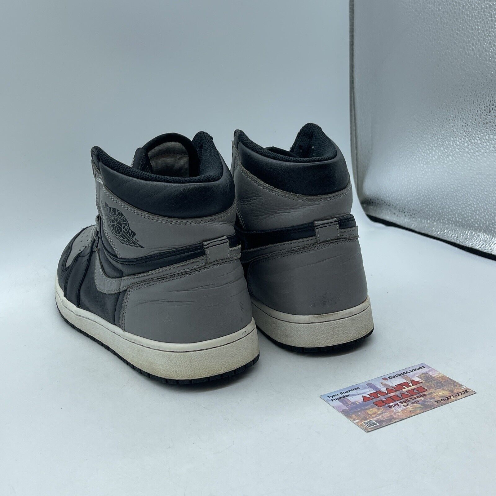 Size 11 - Jordan 1 Retro OG High Shadow Grey Black White Leather (555088-013)
