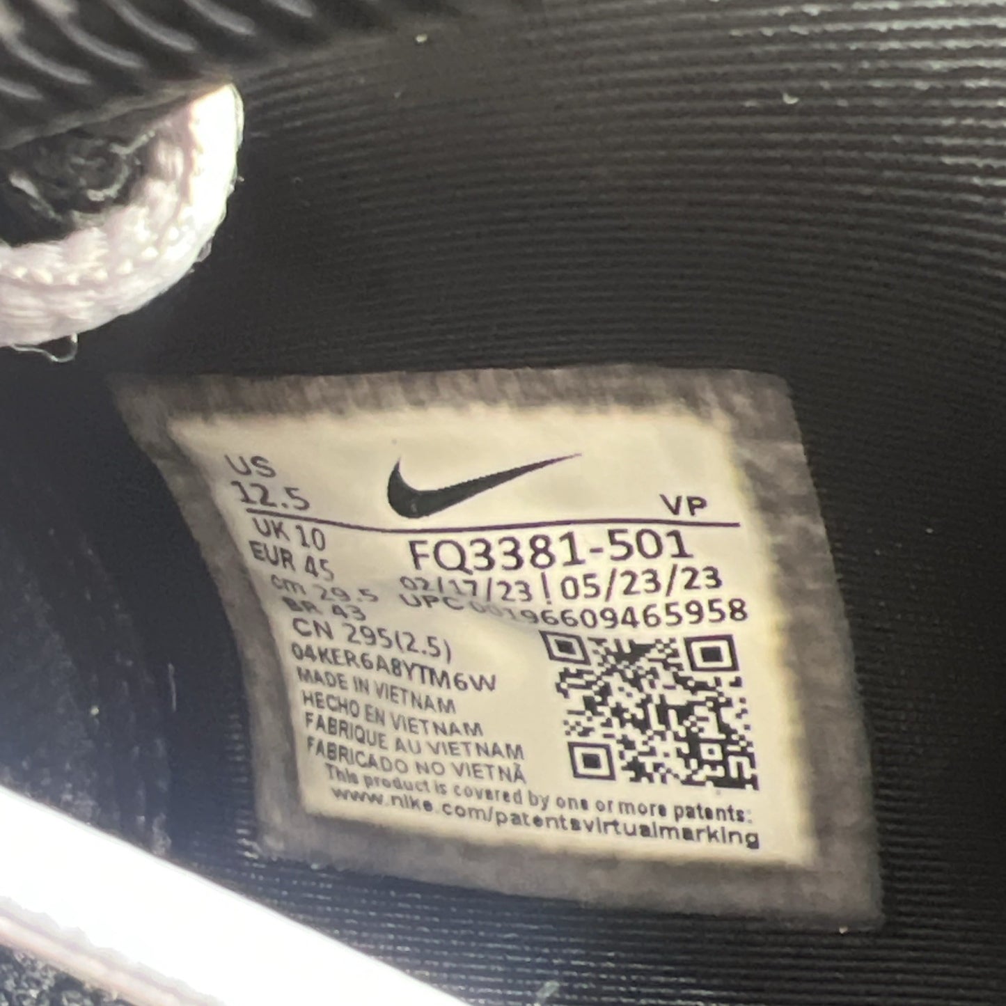 Size 12.5 - Nike Sabrina 1 Spark W (FQ3381-501)
