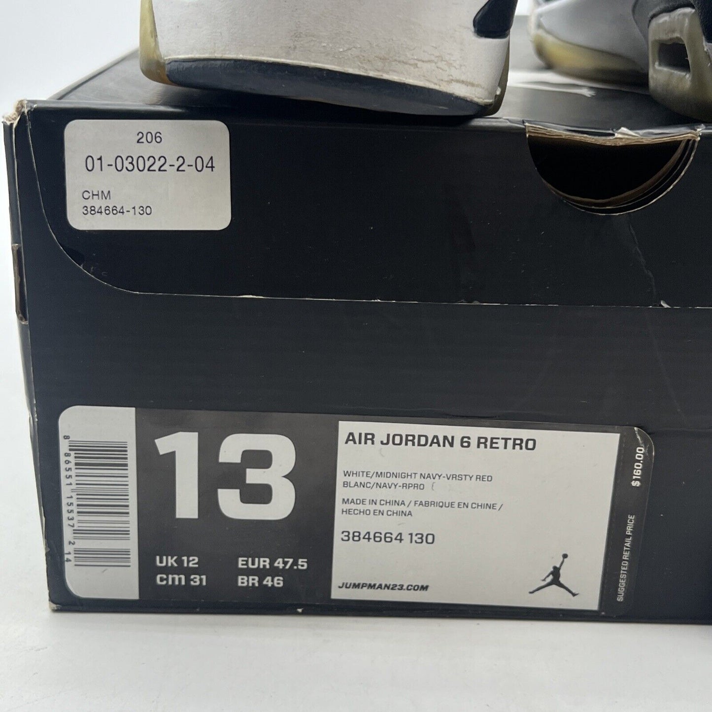 Size 13 - Air Jordan 6 Retro 2012 Olympic (384664-130)