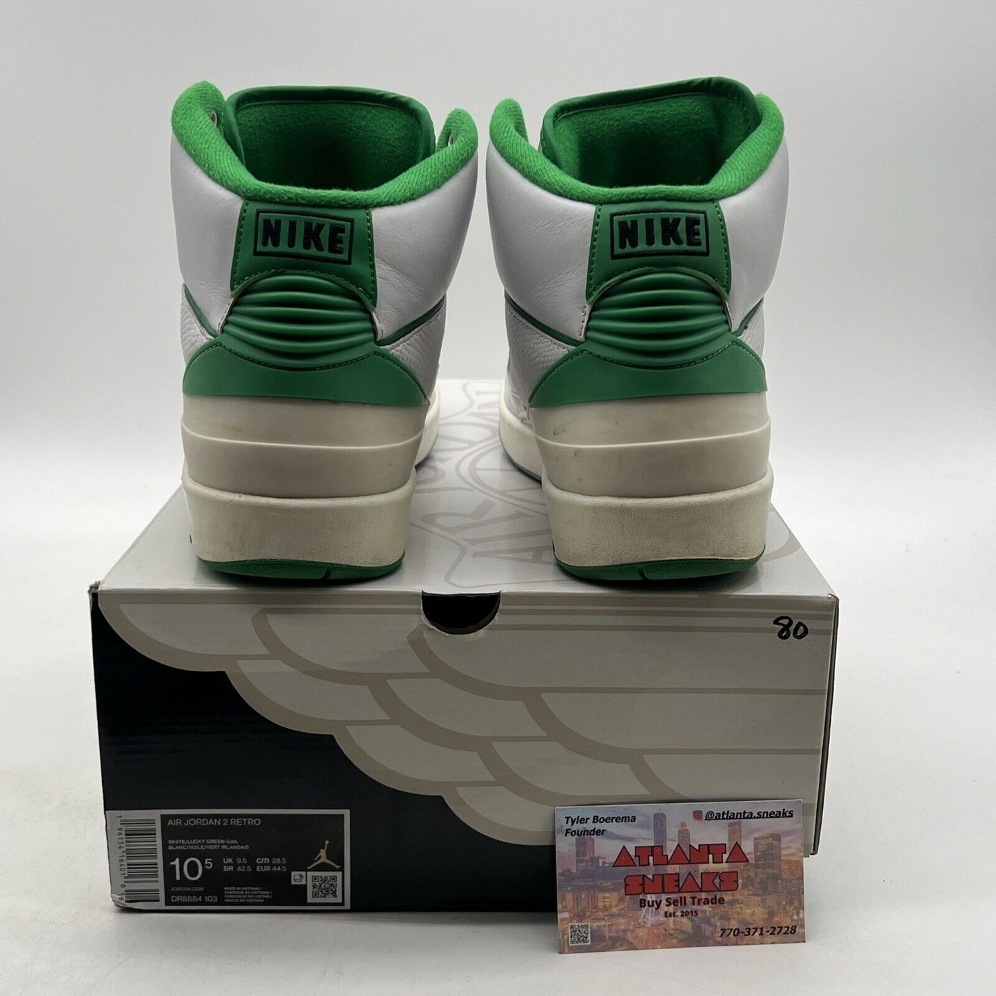 Size 10.5 - Jordan 2 Retro Lucky Green (DR8884-103)