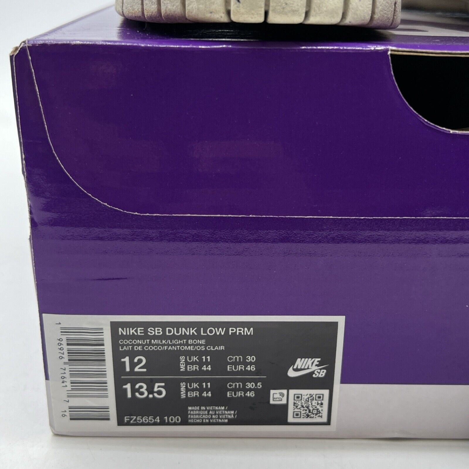 Size 12 - Nike Dunk Premium SB Low City of Love Collection - Light Bone
