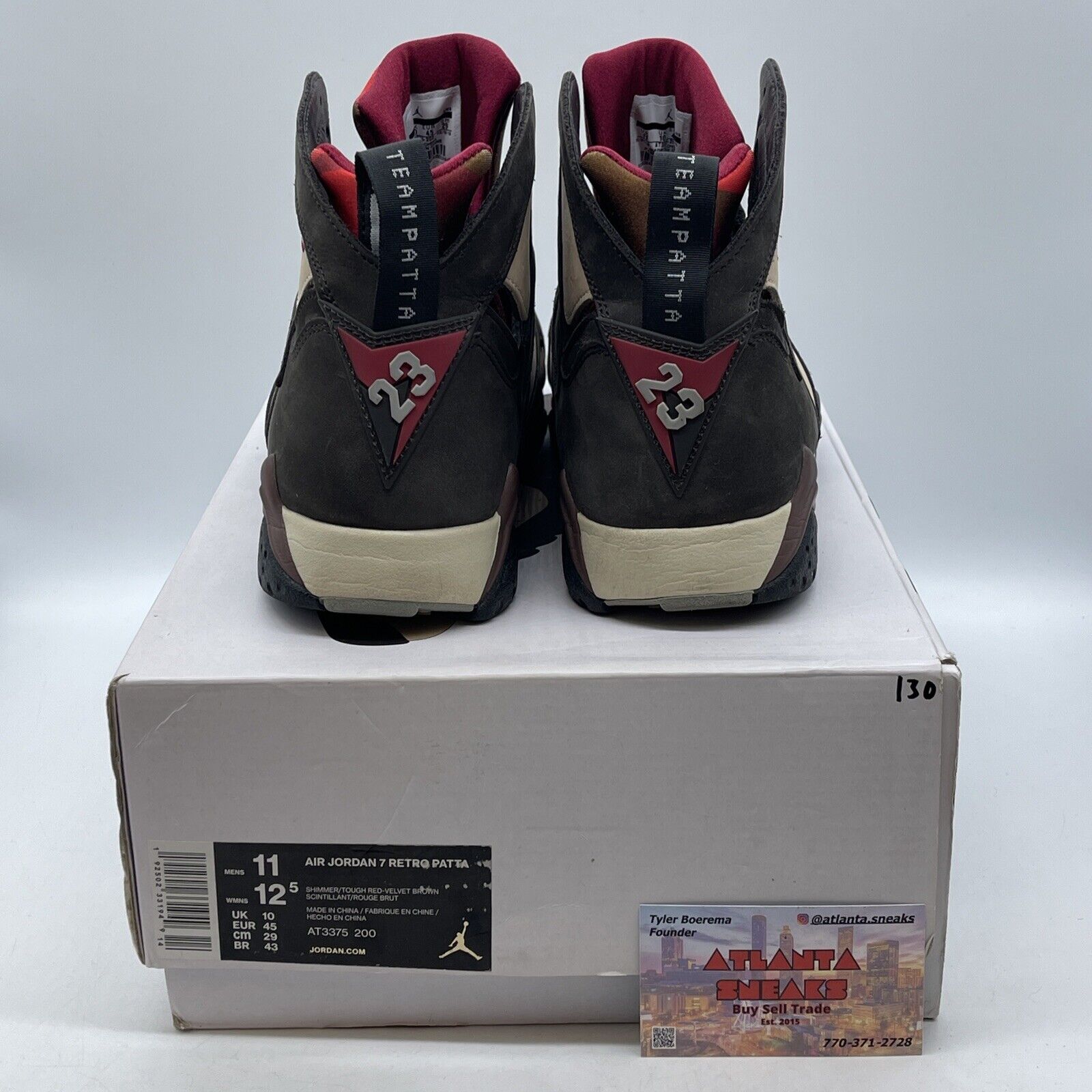 Size 11 - Patta x Air Jordan 7 Retro OG SP Shimmer Tan Brown Suede (AT3375-200)
