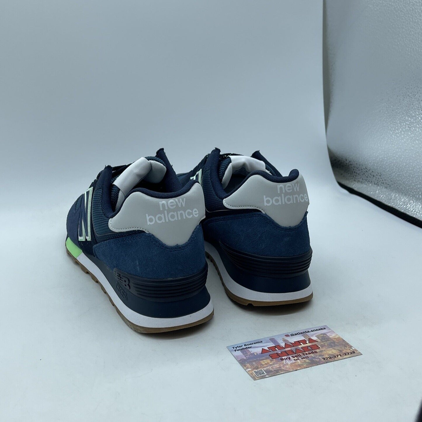 Size 9.5 - New Balance 574 Natural Indigo BB blue Grey Suede (ML574PU2)