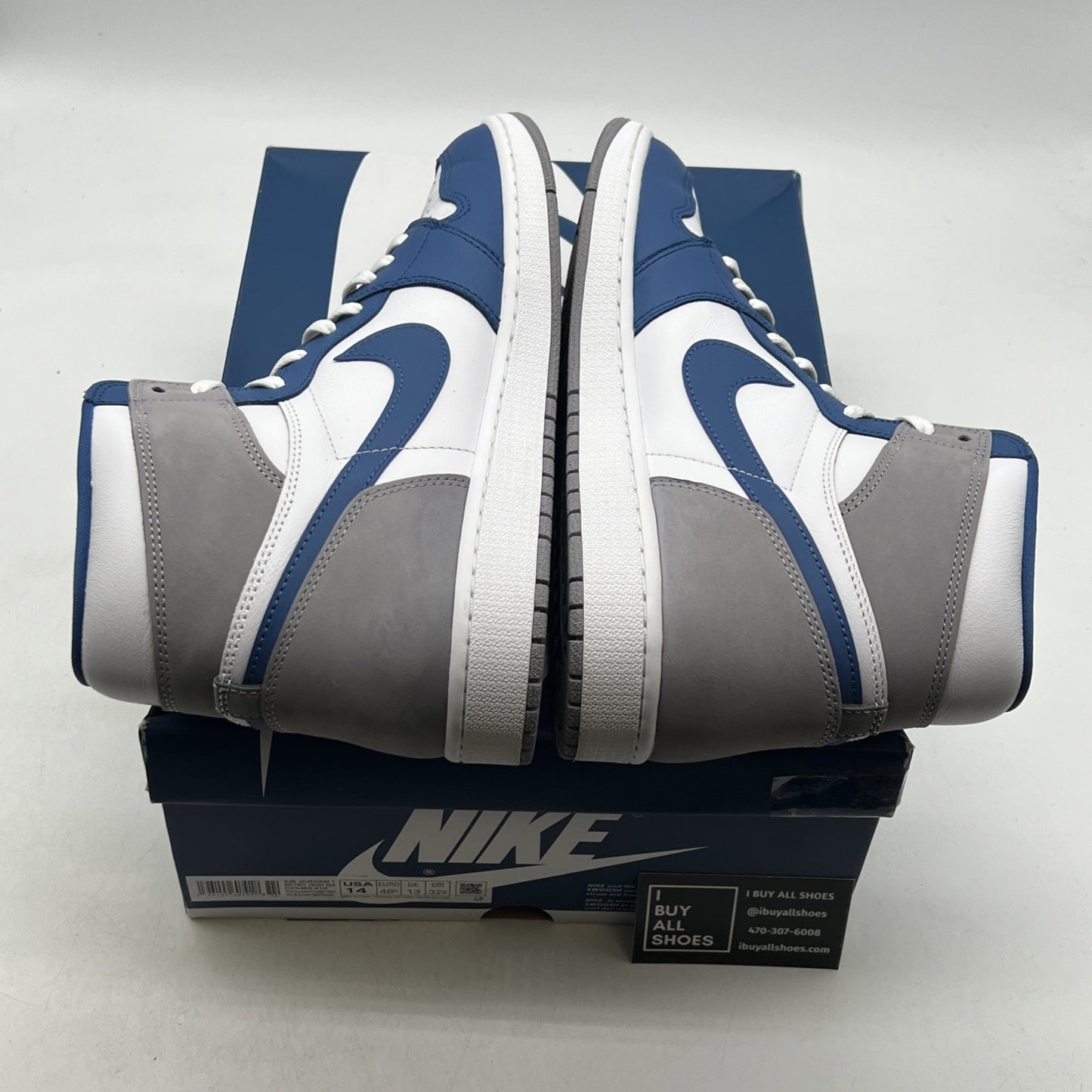 Size 14 - Air Jordan 1 Retro OG High True Blue (DZ5485-410)