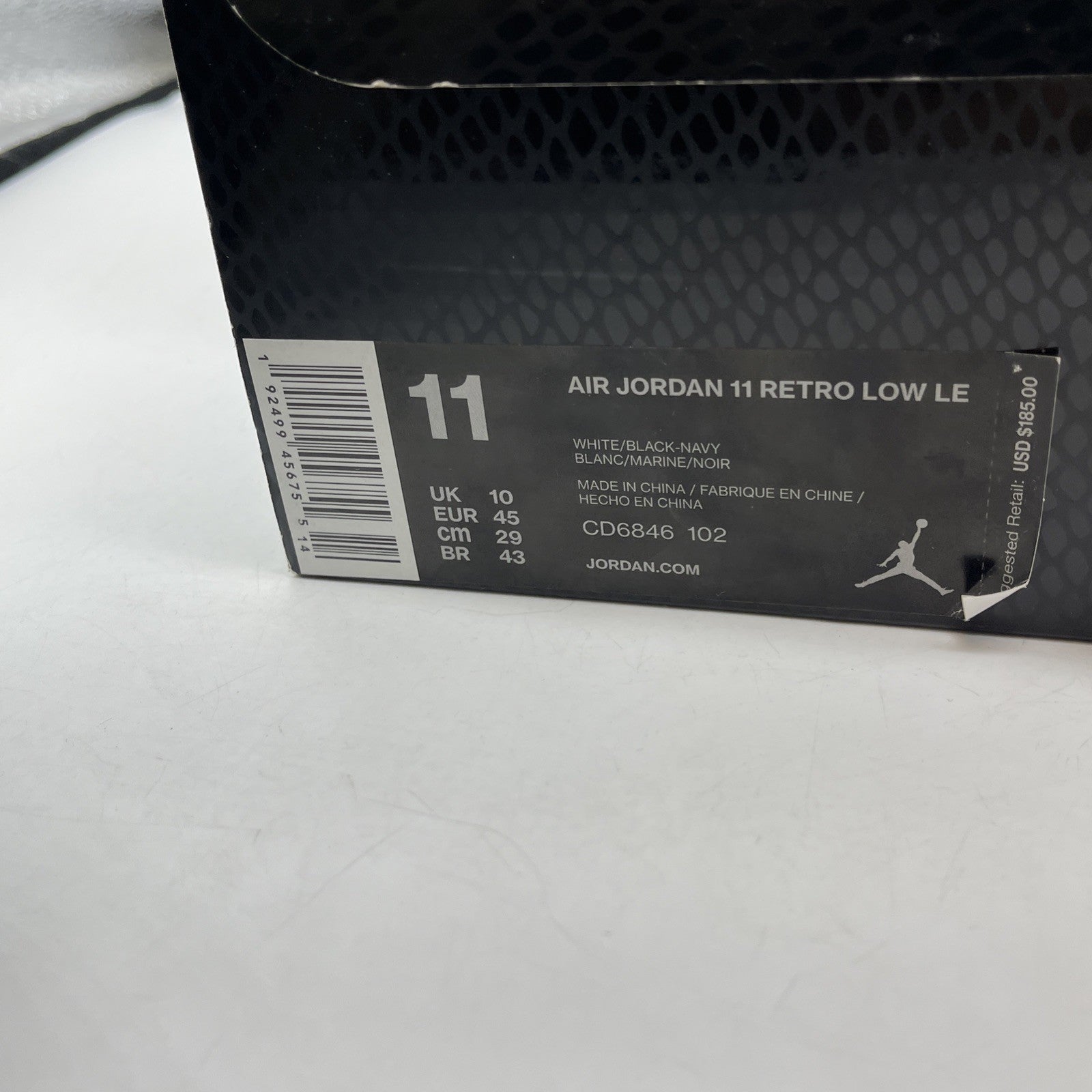Size 11 - Jordan 11 Retro Low Snakeskin 2019 Blue White Leather (CD6846-102)