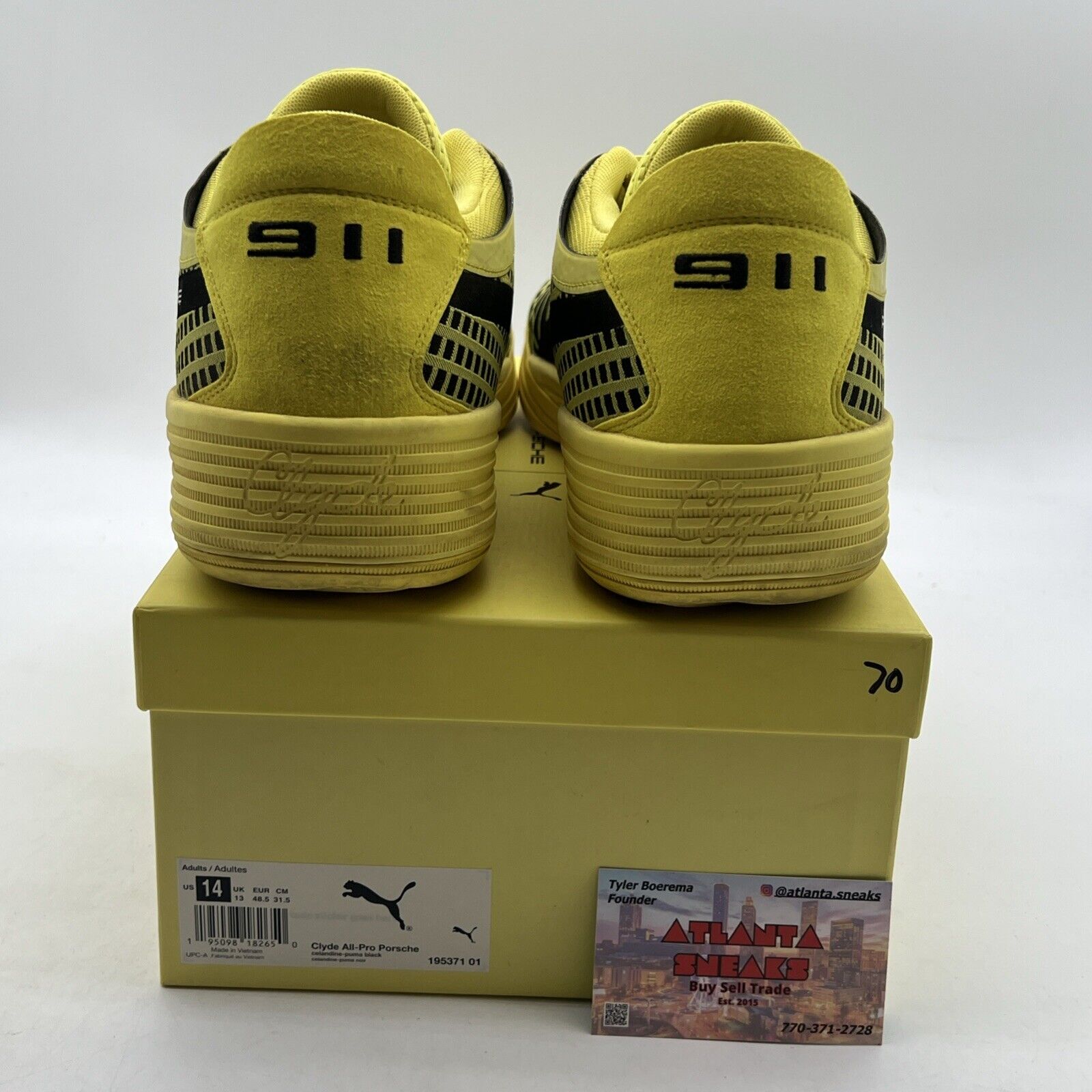 Size 14 - PUMA Porsche Legacy x Clyde All-Pro Celandine (195371-01)