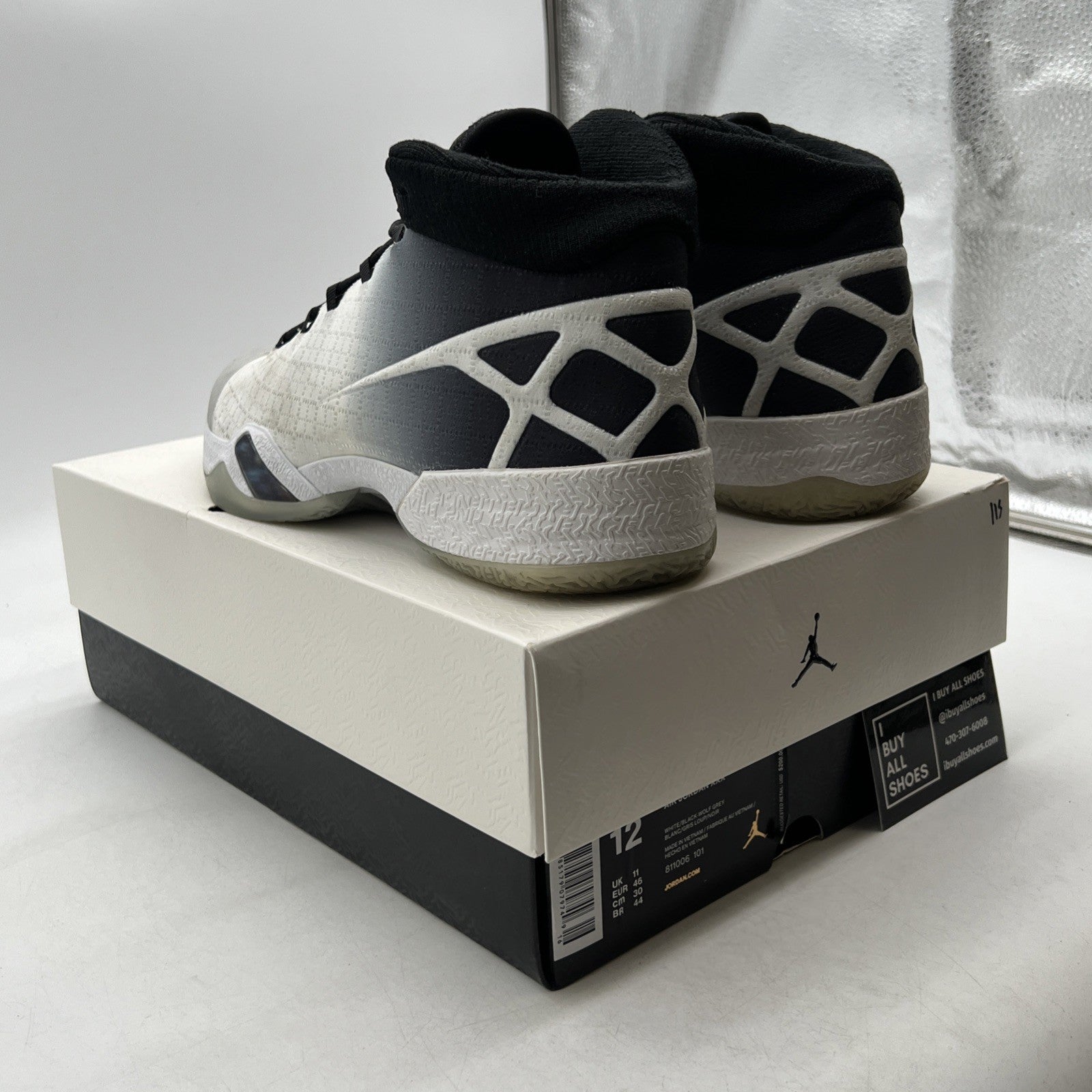 Size 12 - Air Jordan 30 White Wolf Grey (811006-101)