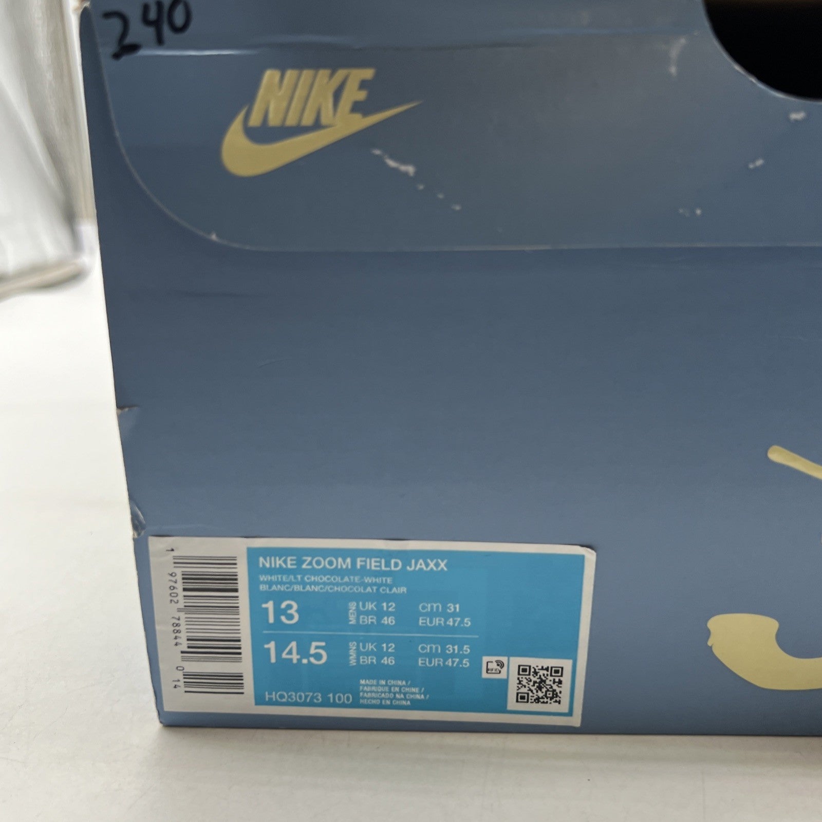 Size 13 - Nike Travis Scott x Zoom Field Jaxx Light Chocolate (HQ3073-100)