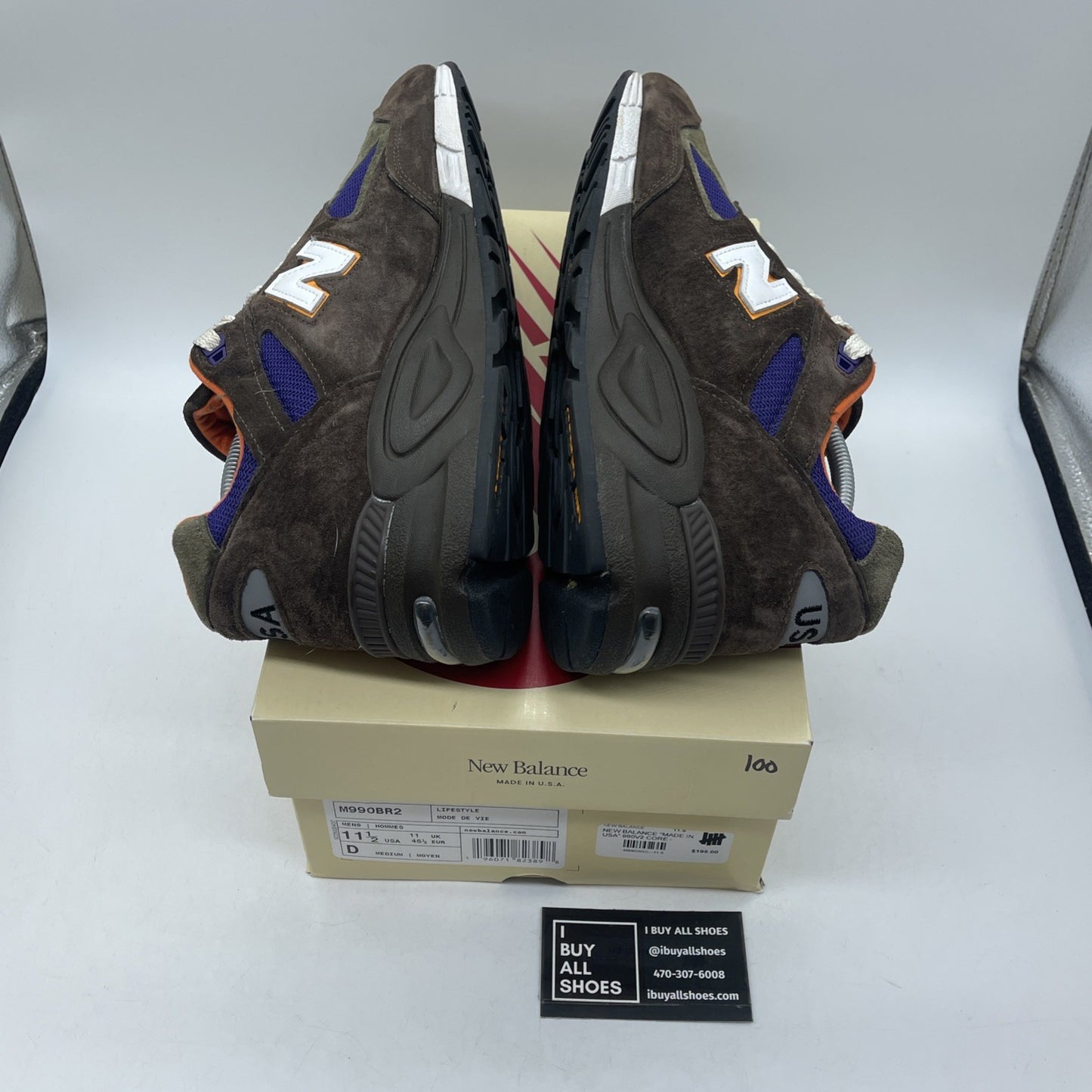 Size 11.5 - New Balance Teddy Santis x 990v2 Made in USA Brown Purple (M990BR2)