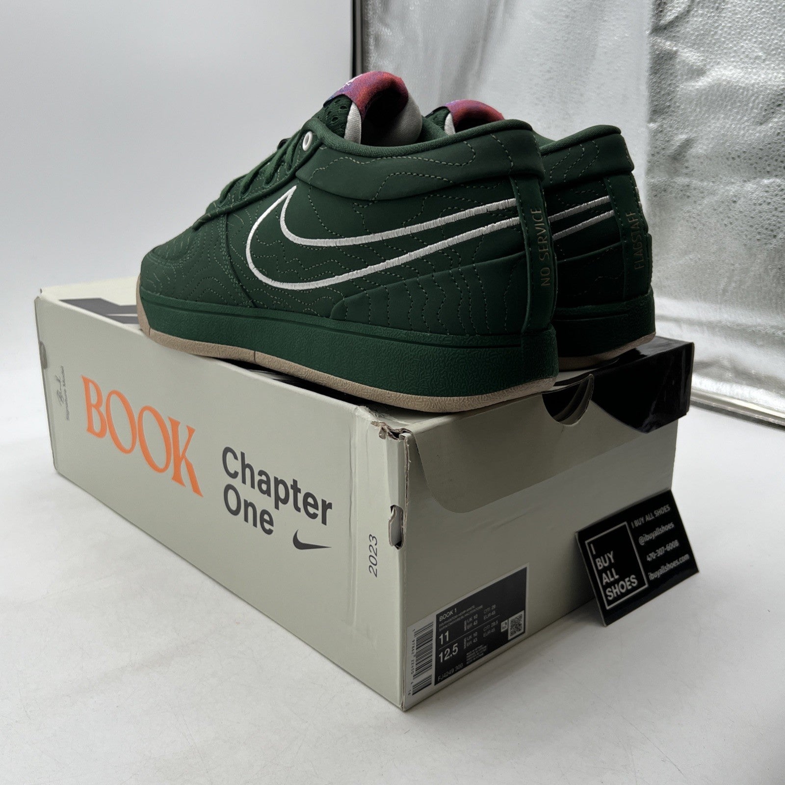 Size 11 - Nike Book 1 (FJ4249 300) Sneaker Trainer Green