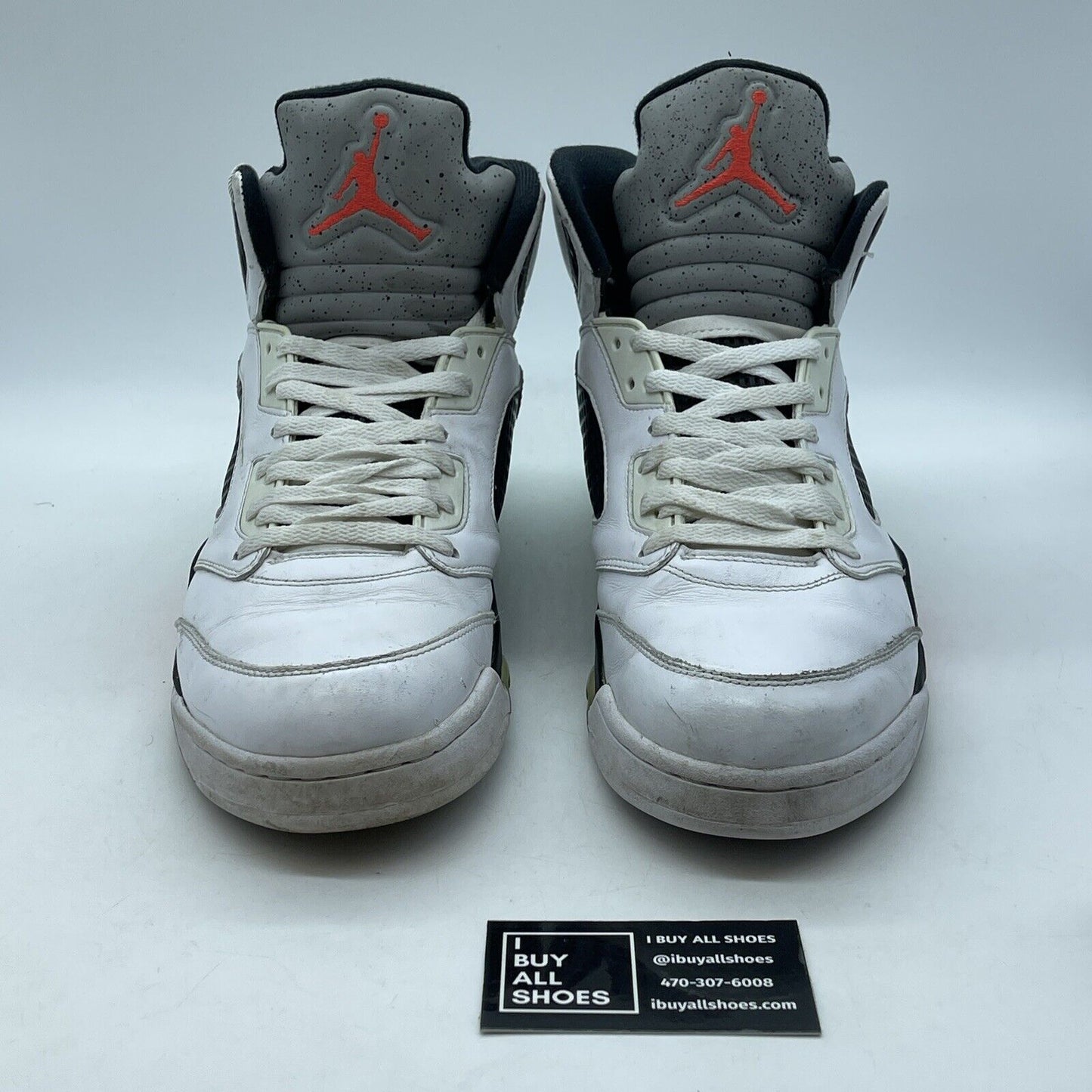 Size 13 - Air Jordan 5 Retro Pro Stars White Black Suede Leather (136027-115)