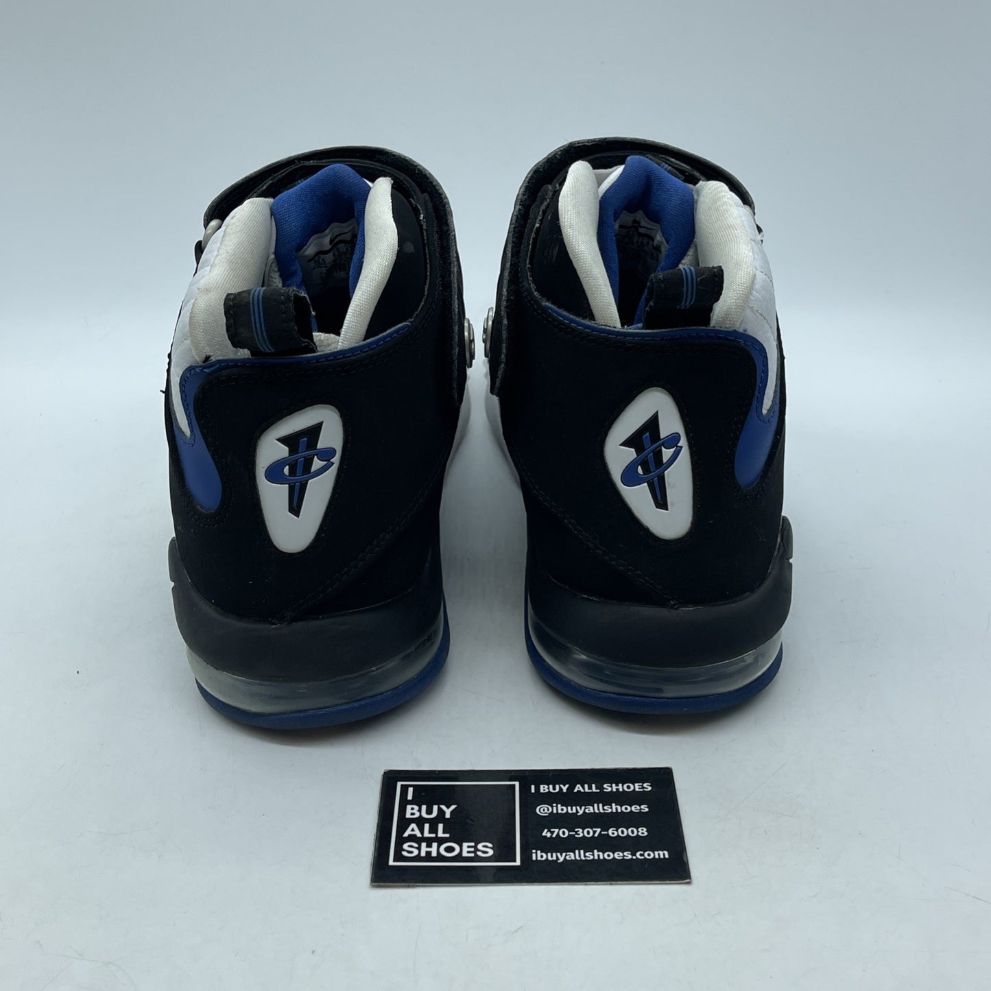 Size 10.5 - Nike Air Penny 4 OG Orlando Black White Suede Leather (864018-100)