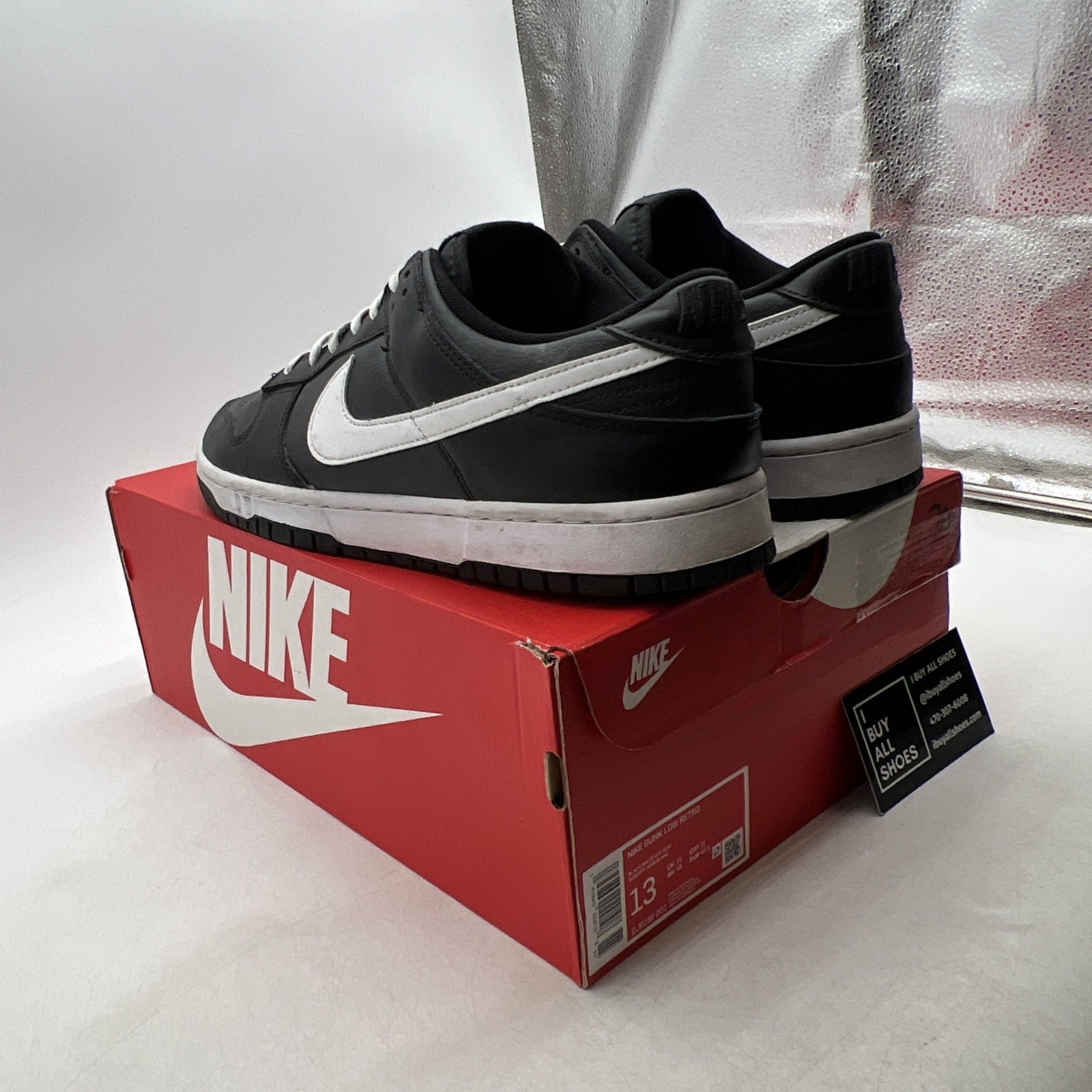 Size 13 - Nike Dunk Low Black Panda (DJ6188-002)