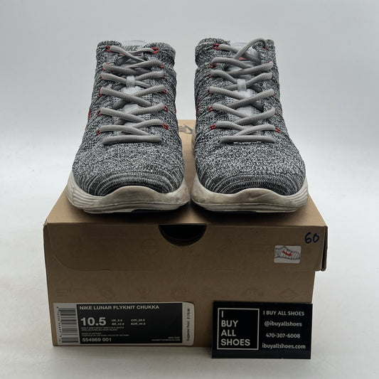 Size 10.5 - Nike Lunar Flyknit Chukka Wolf Grey (554969-001)