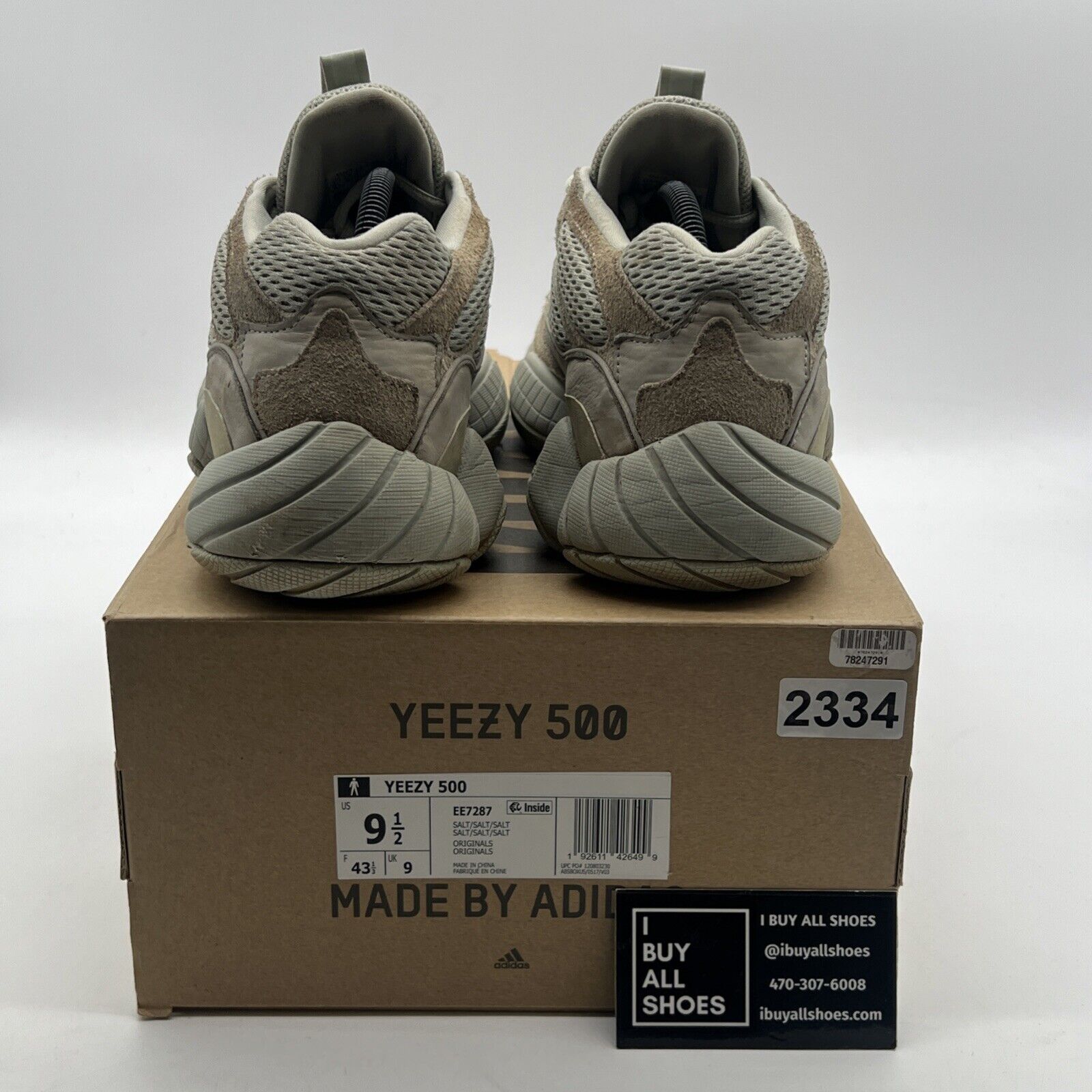 Size 9.5 - Adidas Yeezy 500 Salt (EE7287)