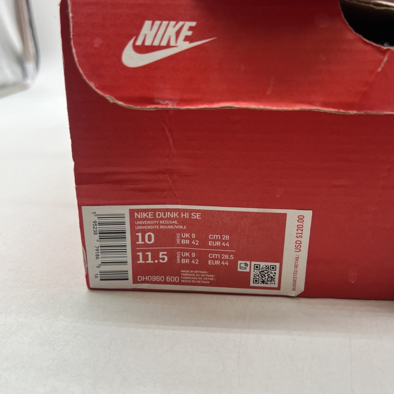 Size 10 - Nike Dunk SE High First Use Pack - University Red (DH0960-600)