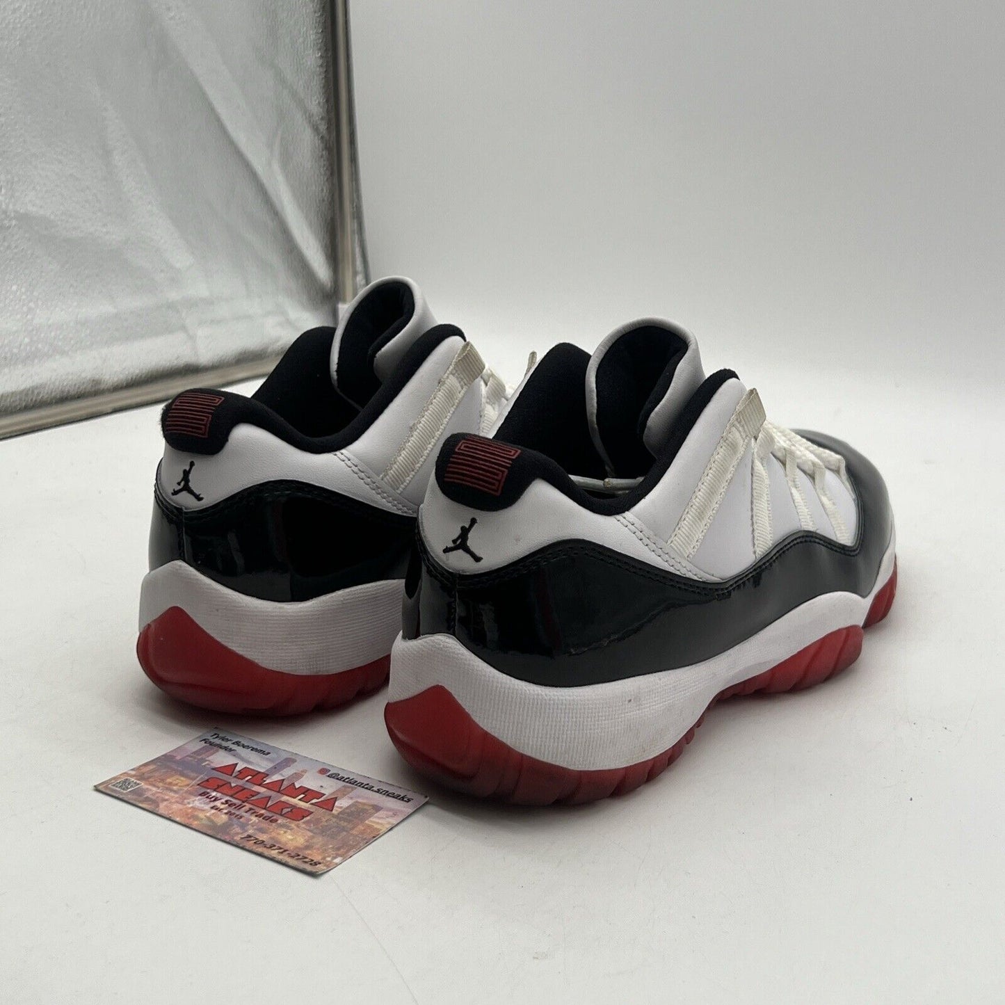 Size 8.5 - Jordan 11 Retro Low Concord-Bred White Black Red (AV2187-160)