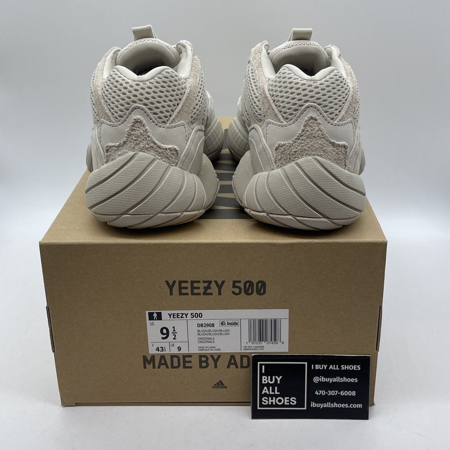 Size 9.5 - adidas Yeezy 500 Blush Tan Suede Leather (DB2908)