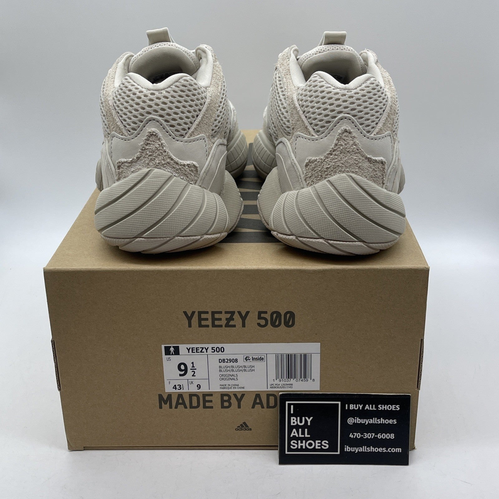 Size 9.5 - adidas Yeezy 500 Blush Tan Suede Leather (DB2908)
