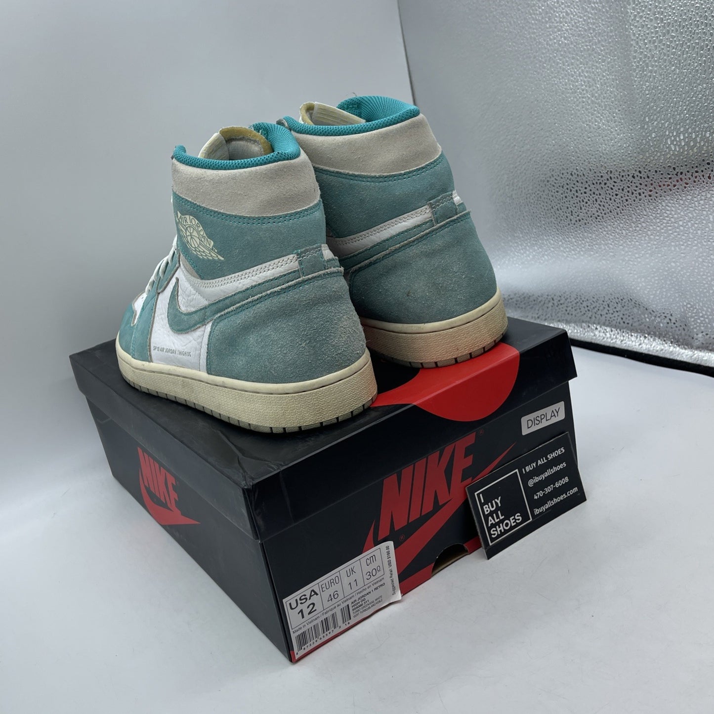 Size 12 - Air Jordan 1 Retro OG High Turbo Green (555088-311)