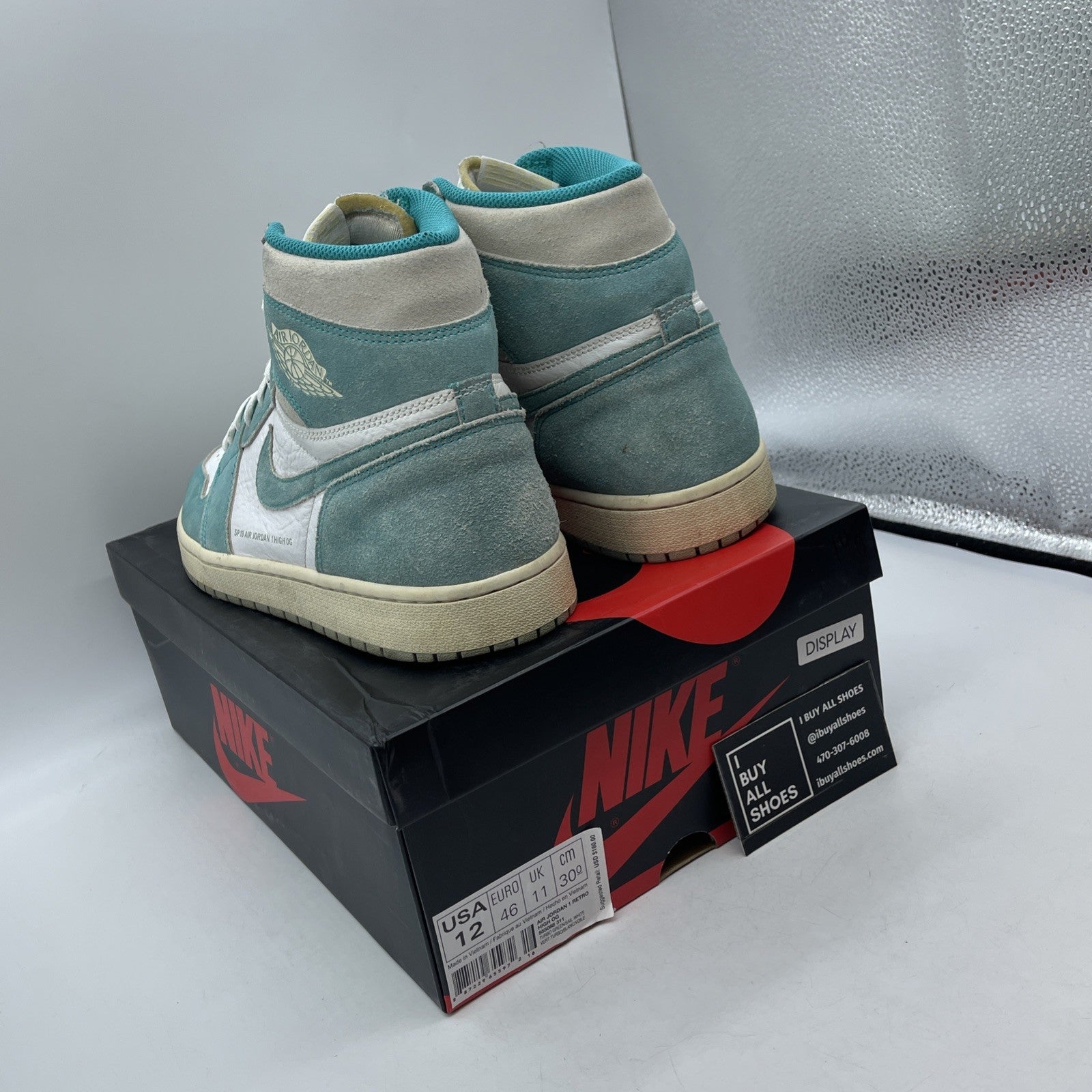 Size 12 - Air Jordan 1 Retro OG High Turbo Green (555088-311)