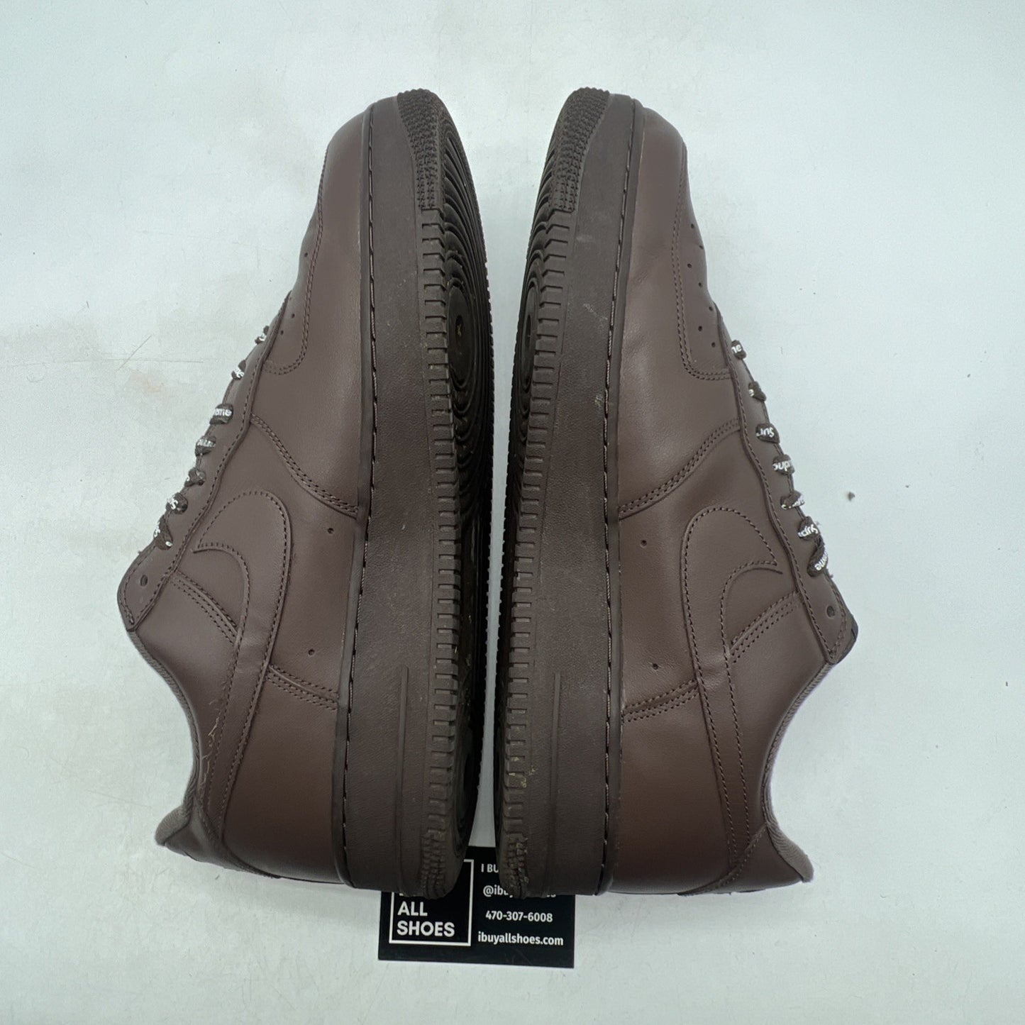 Size 13 - Nike Supreme x Air Force 1 Low Box Logo - Baroque Brown (CU9226-200)