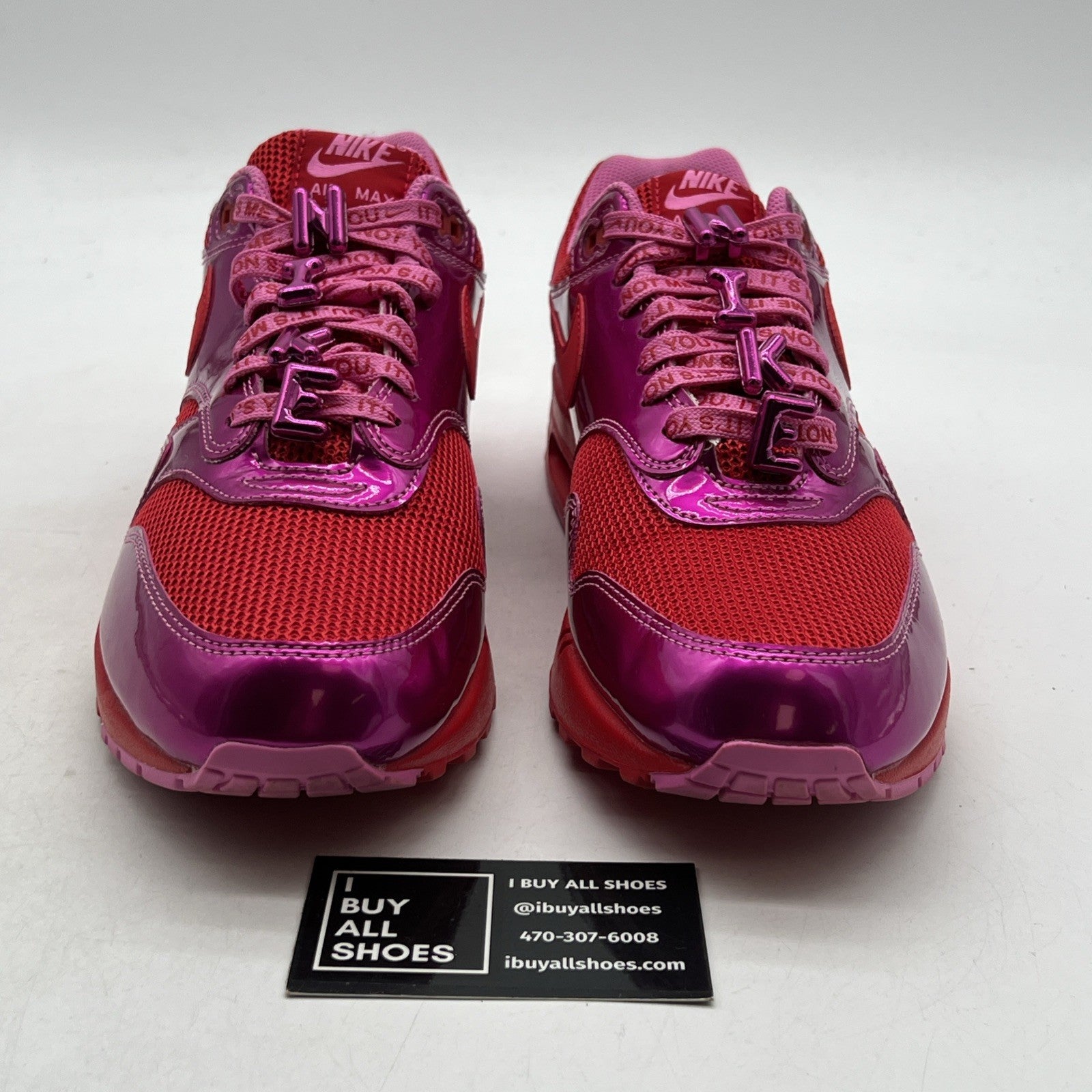 Size 10 - Nike Air Max 1 Premium Valentines Day Pack - Playful Pink (HV2301-600)