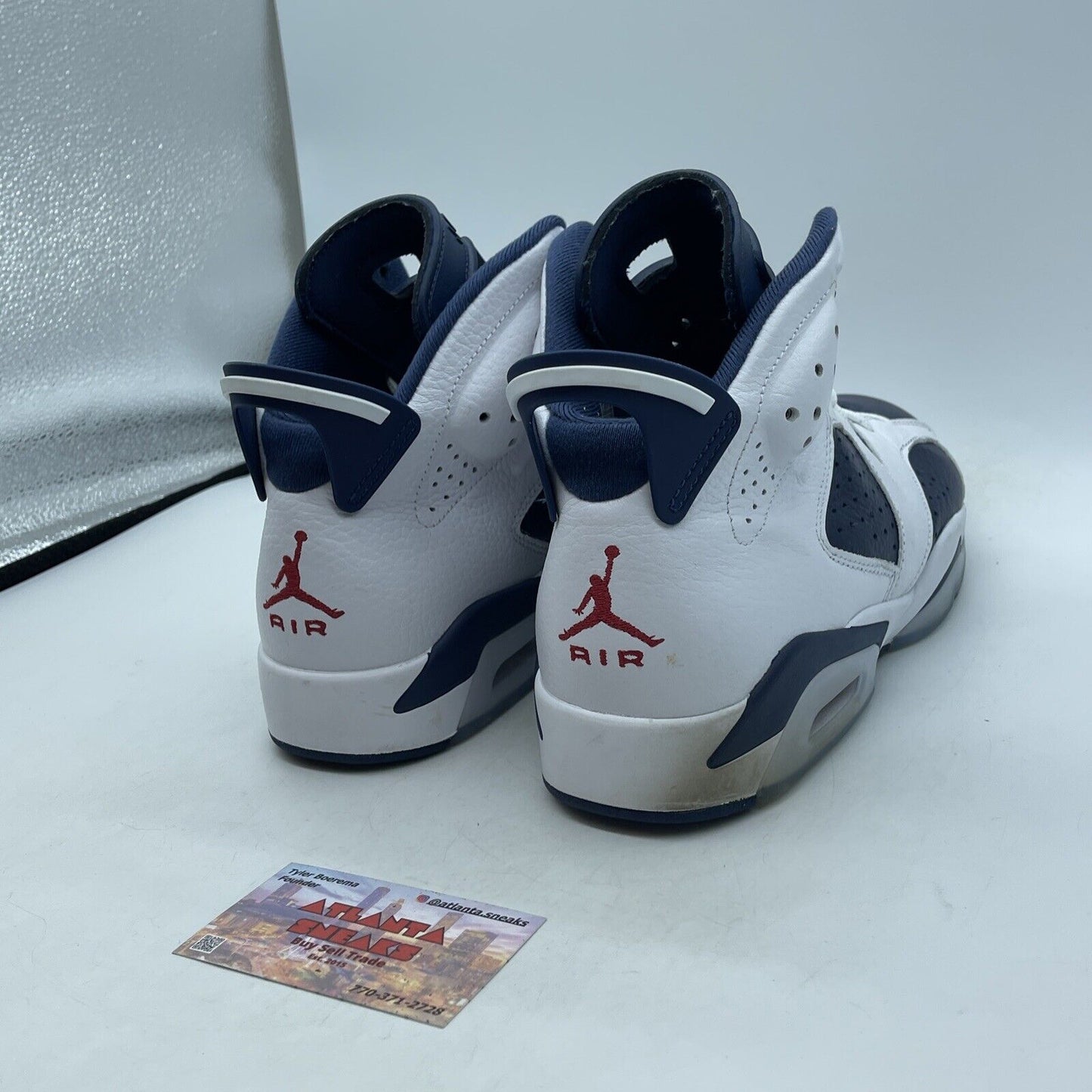 Size 10 - Air Jordan 6 Retro 2024 Olympic Blue White Leather (CT8529-164)